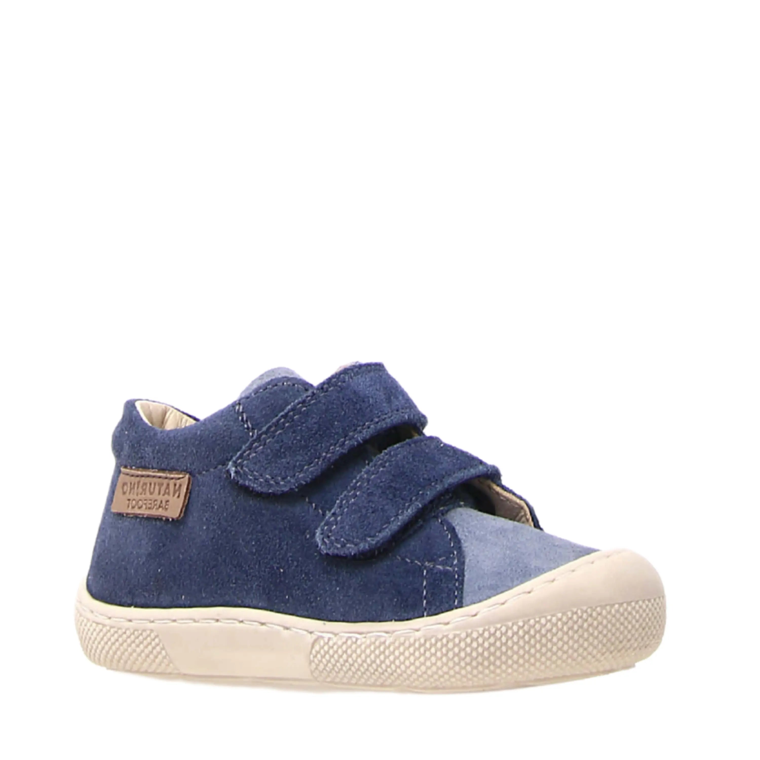 NATURINO Bottillons Barefoot Amur VL Suede Celeste Azur ma petite pointure