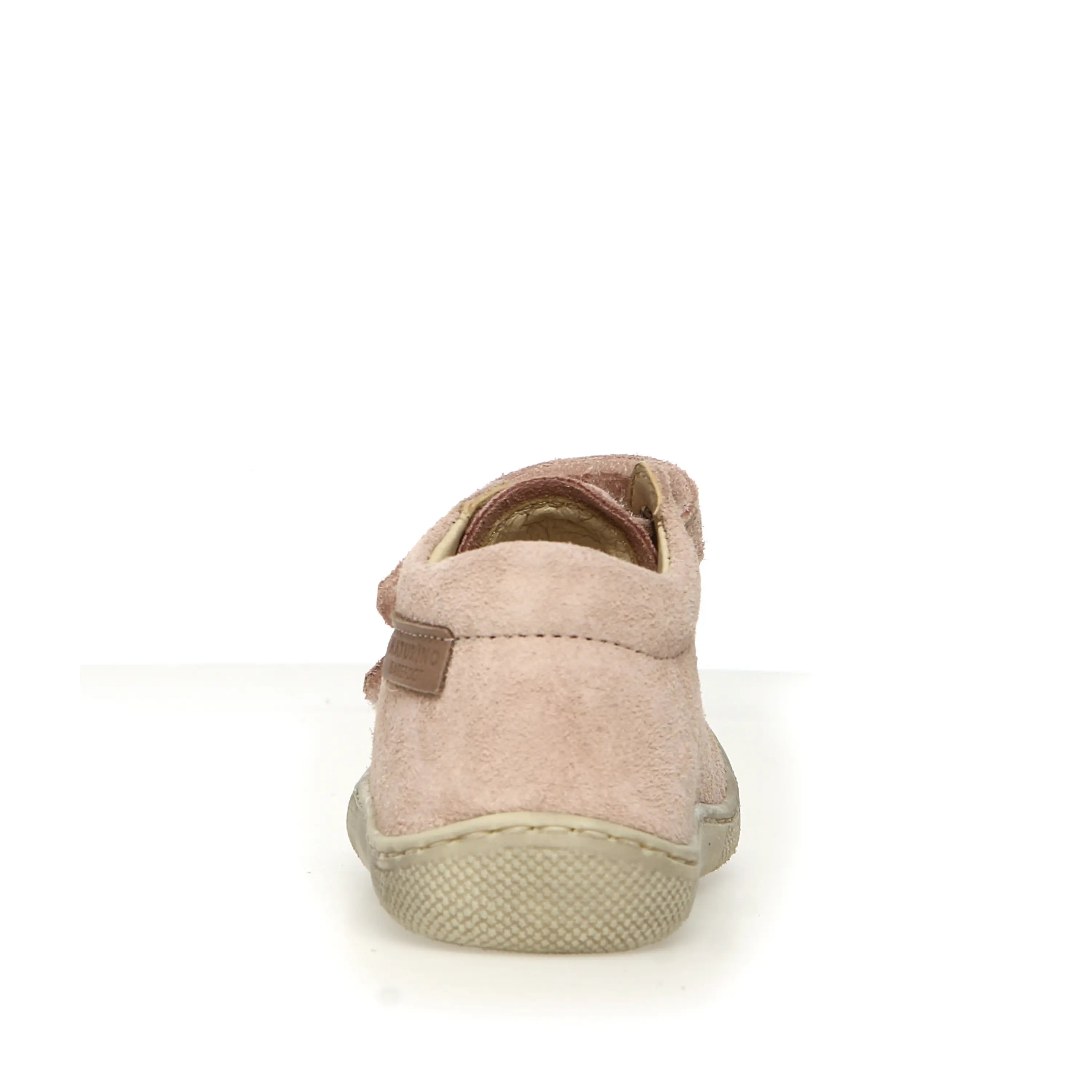 NATURINO Bottillons Barefoot Amur VL Suede Rose Cipria ma petite pointure