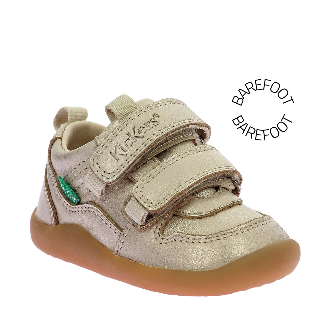 KICKERS Bottillons Barefoot Kick Frapy Or Clair ma petite pointure