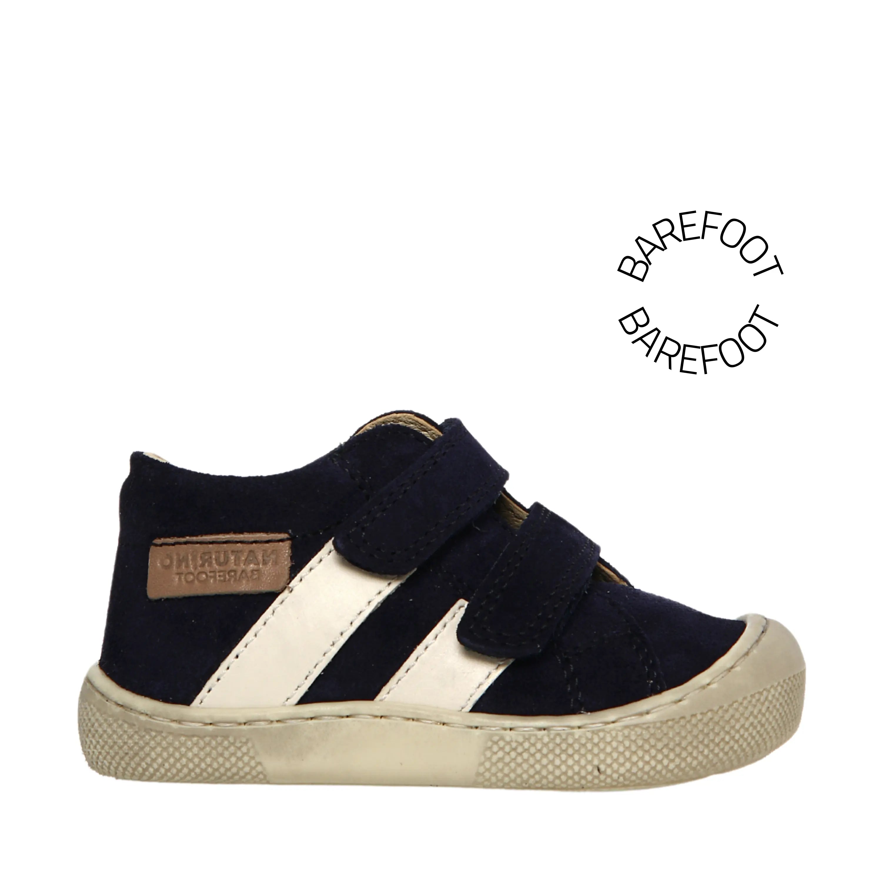 NATURINO Bottillons Barefoot Sabby VL Navy Milk ma petite pointure