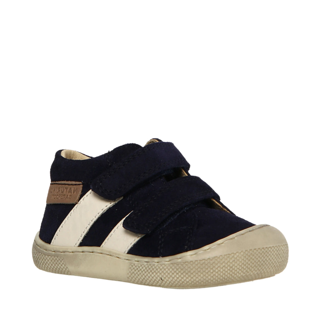 NATURINO Bottillons Barefoot Sabby VL Navy Milk ma petite pointure