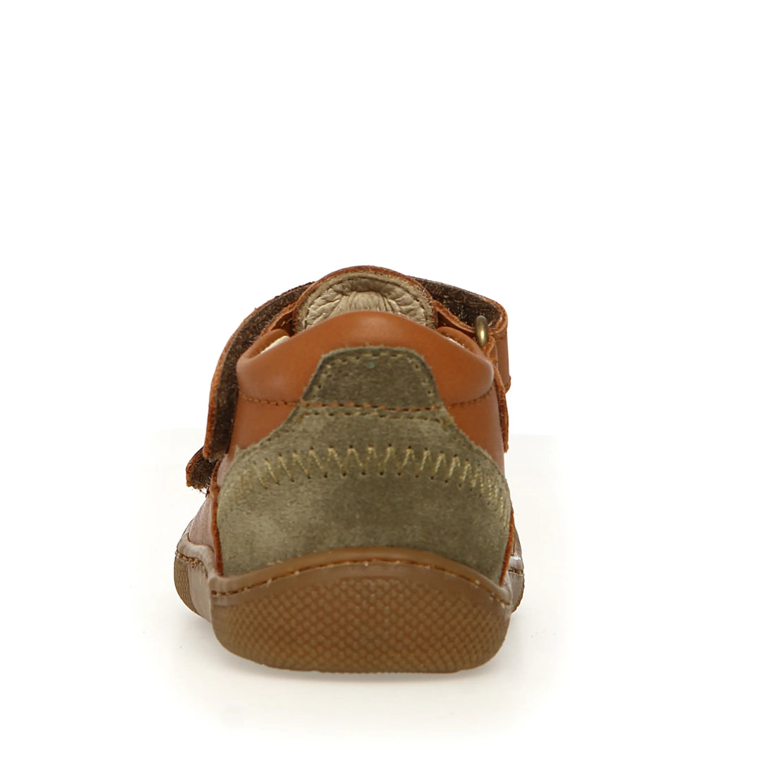 NATURINO Bottillons semi-ouverts Barefoot Irtys Cognac Militare ma petite pointure