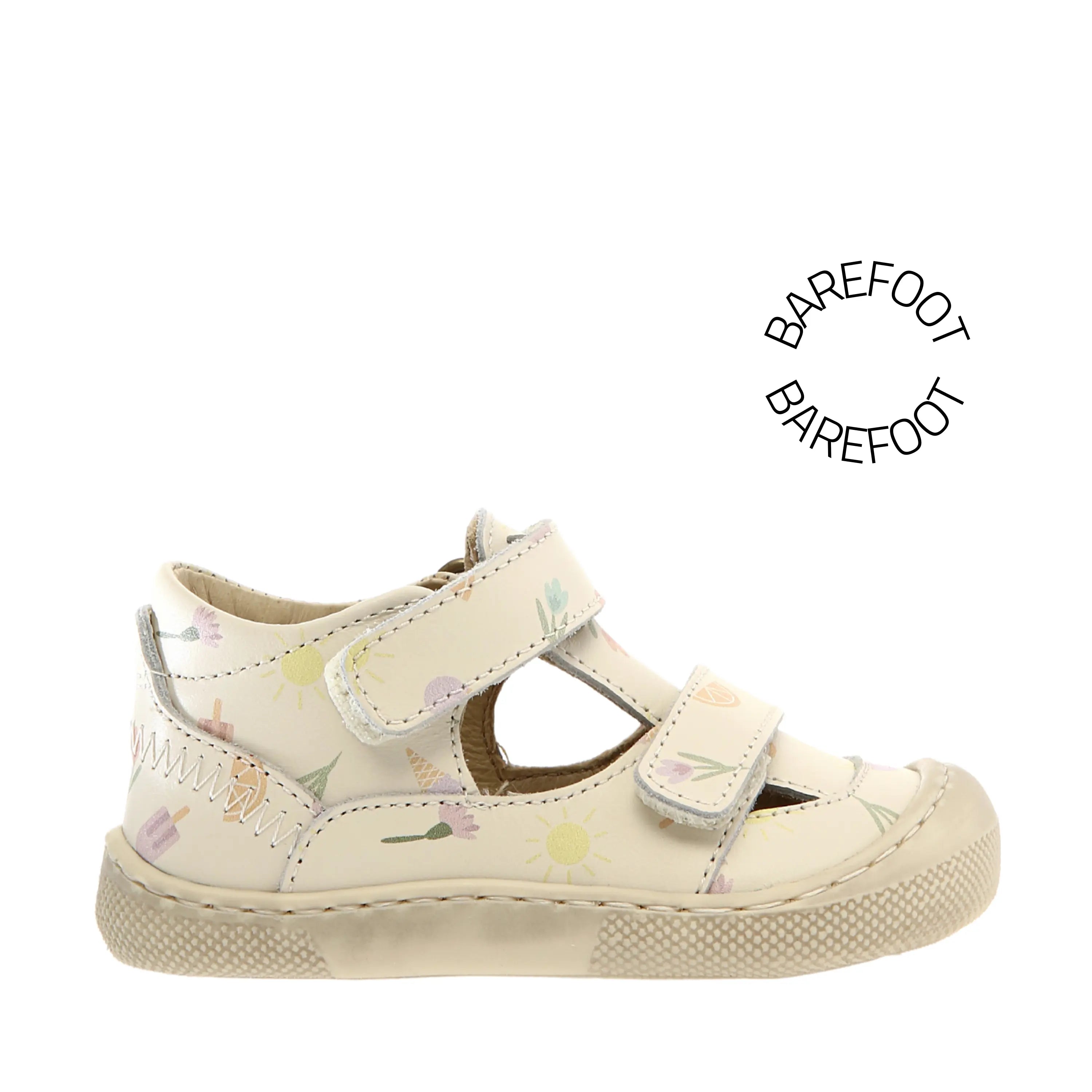 NATURINO Bottillons semi-ouverts Barefoot Irtys Milk ma petite pointure