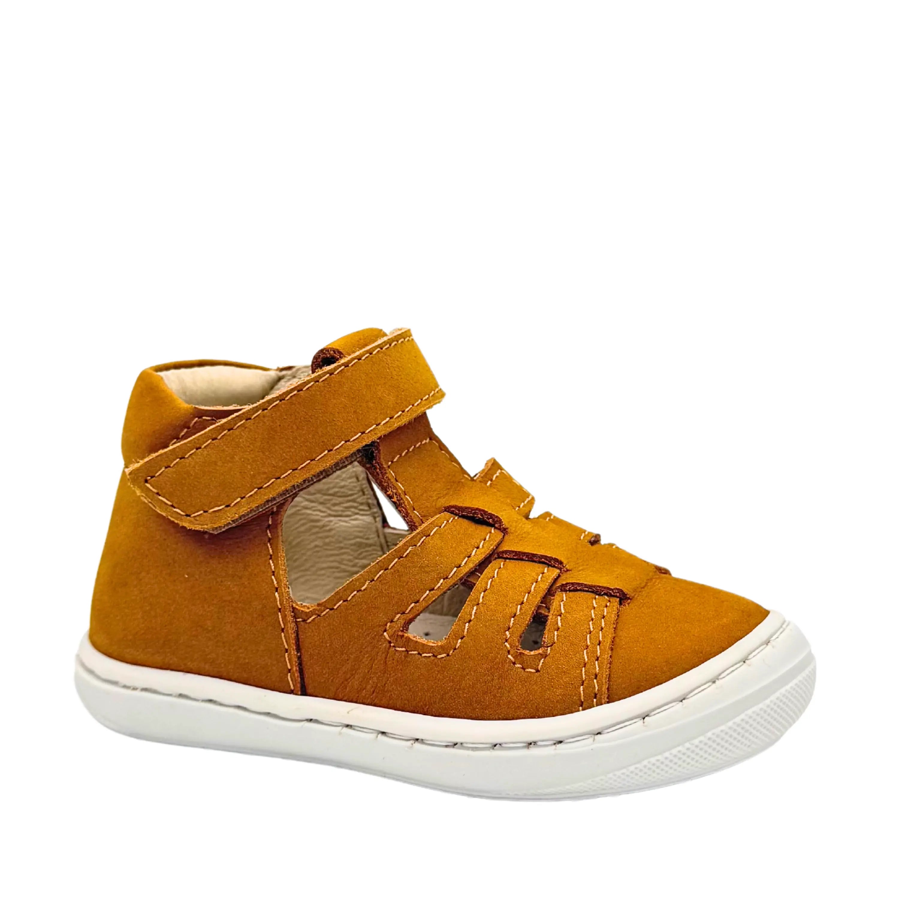 BELLAMY Bottillons semi-ouverts Cesar Moutarde ma petite pointure