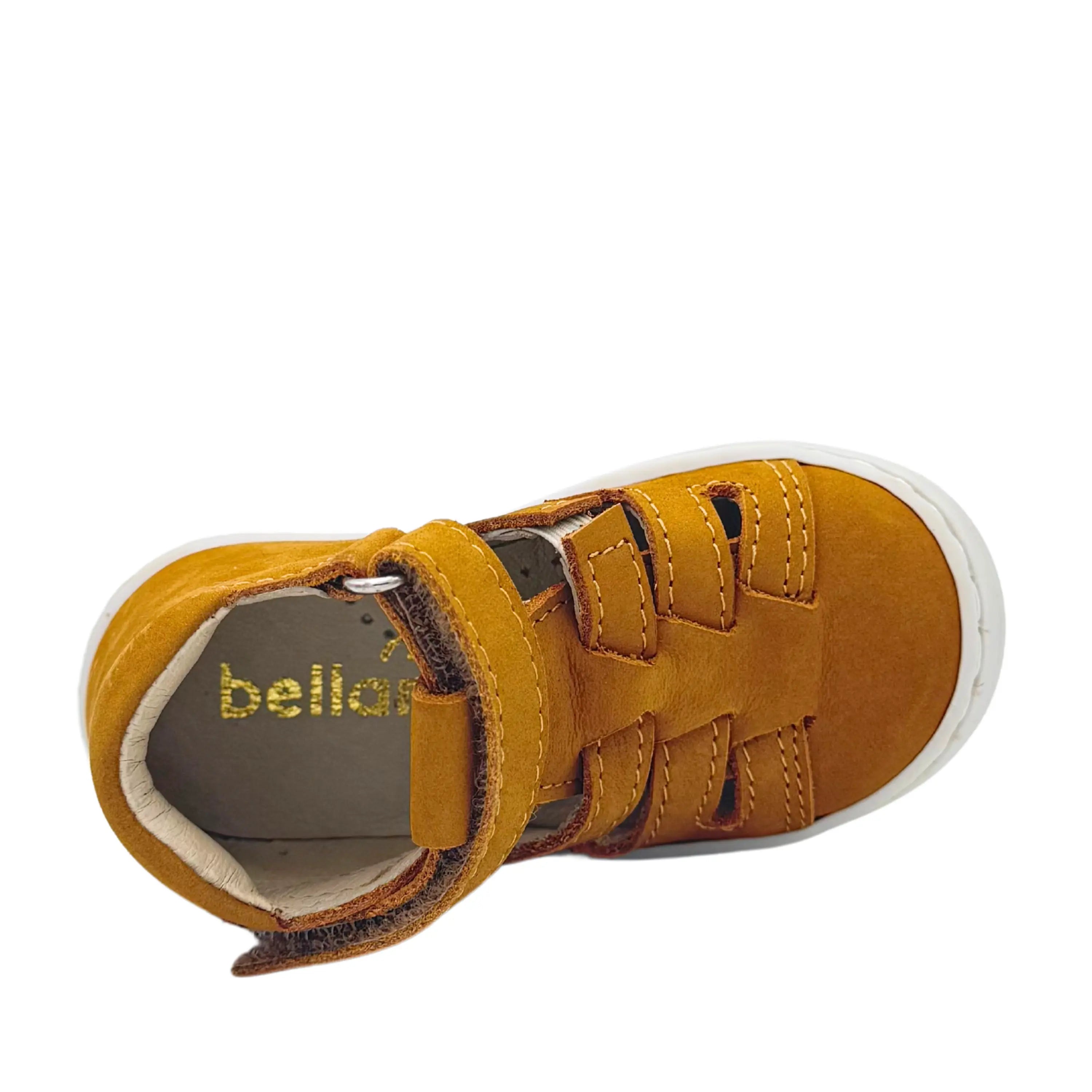 BELLAMY Bottillons semi-ouverts Cesar Moutarde ma petite pointure
