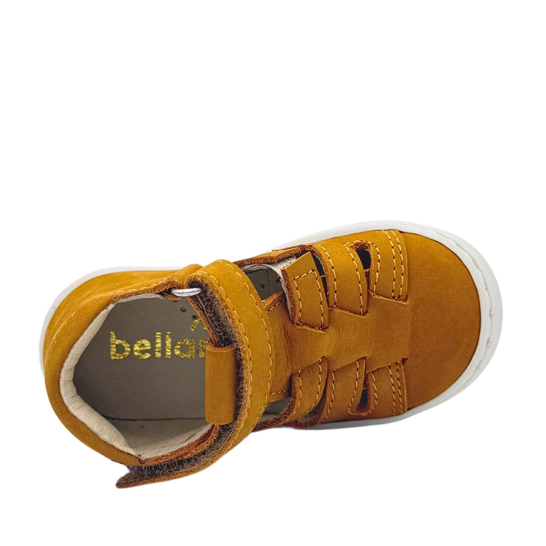 BELLAMY Bottillons semi-ouverts Cesar Moutarde ma petite pointure