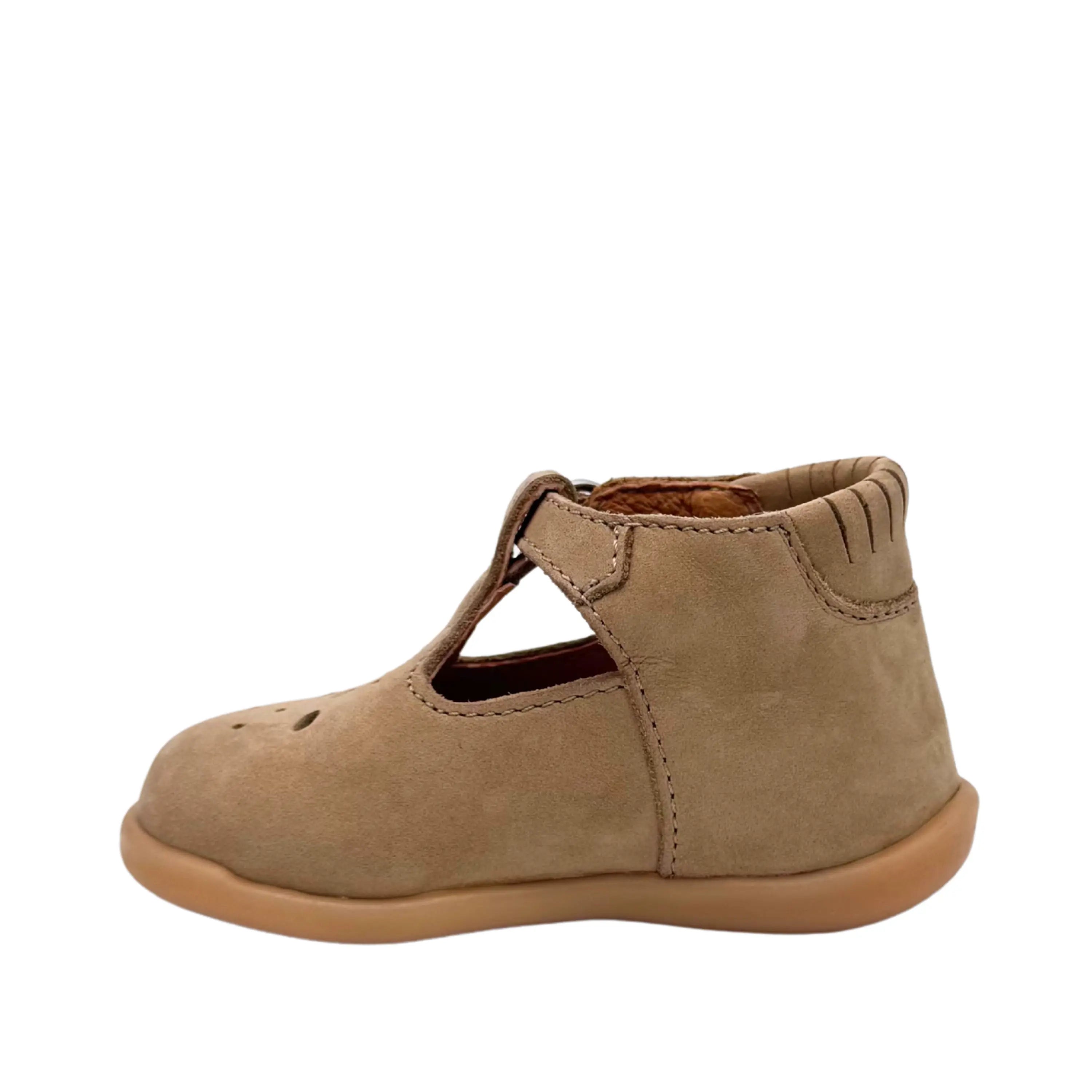 BABYBOTTE Bottines Paris semi-ouverte Nubuck Beige ma petite pointure