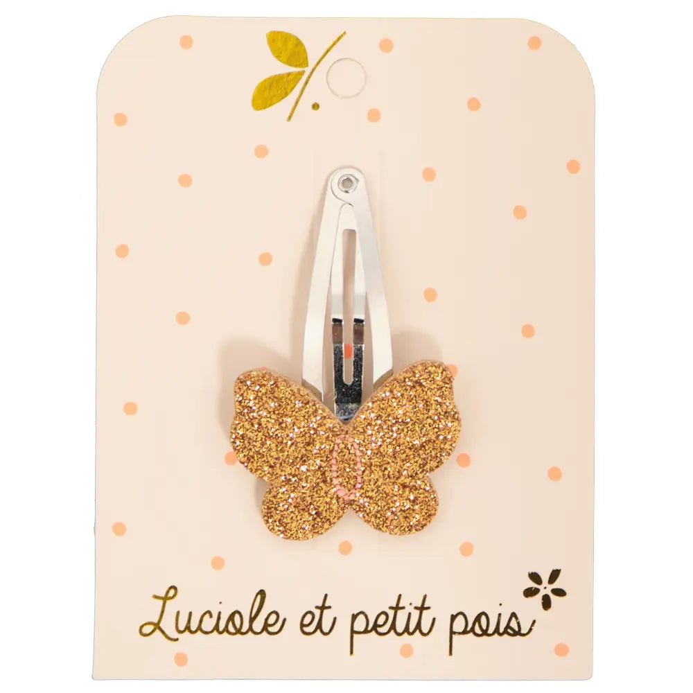 LUCIOLE ET PETIT POIS Barrette Papillon ma petite pointure