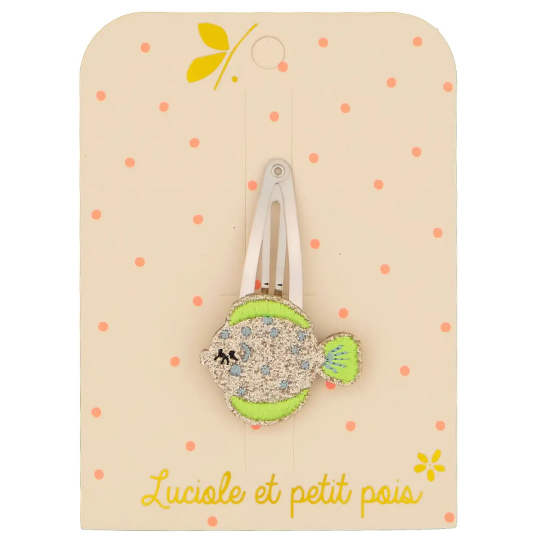 LUCIOLE ET PETIT POIS Barrette Poisson à Pois ma petite pointure