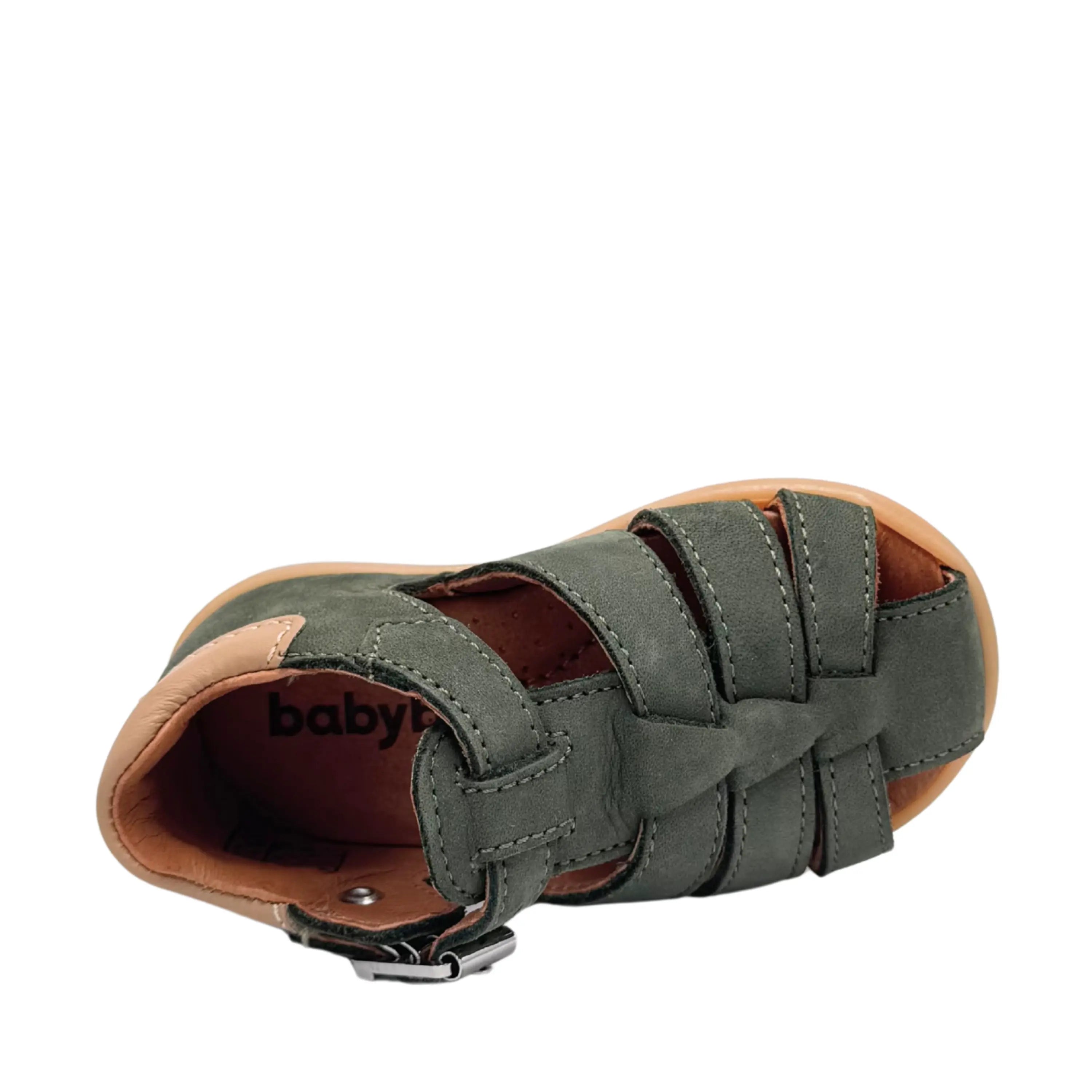 BABYBOTTE Sandales Gimmy Nubuck Vert ma petite pointure