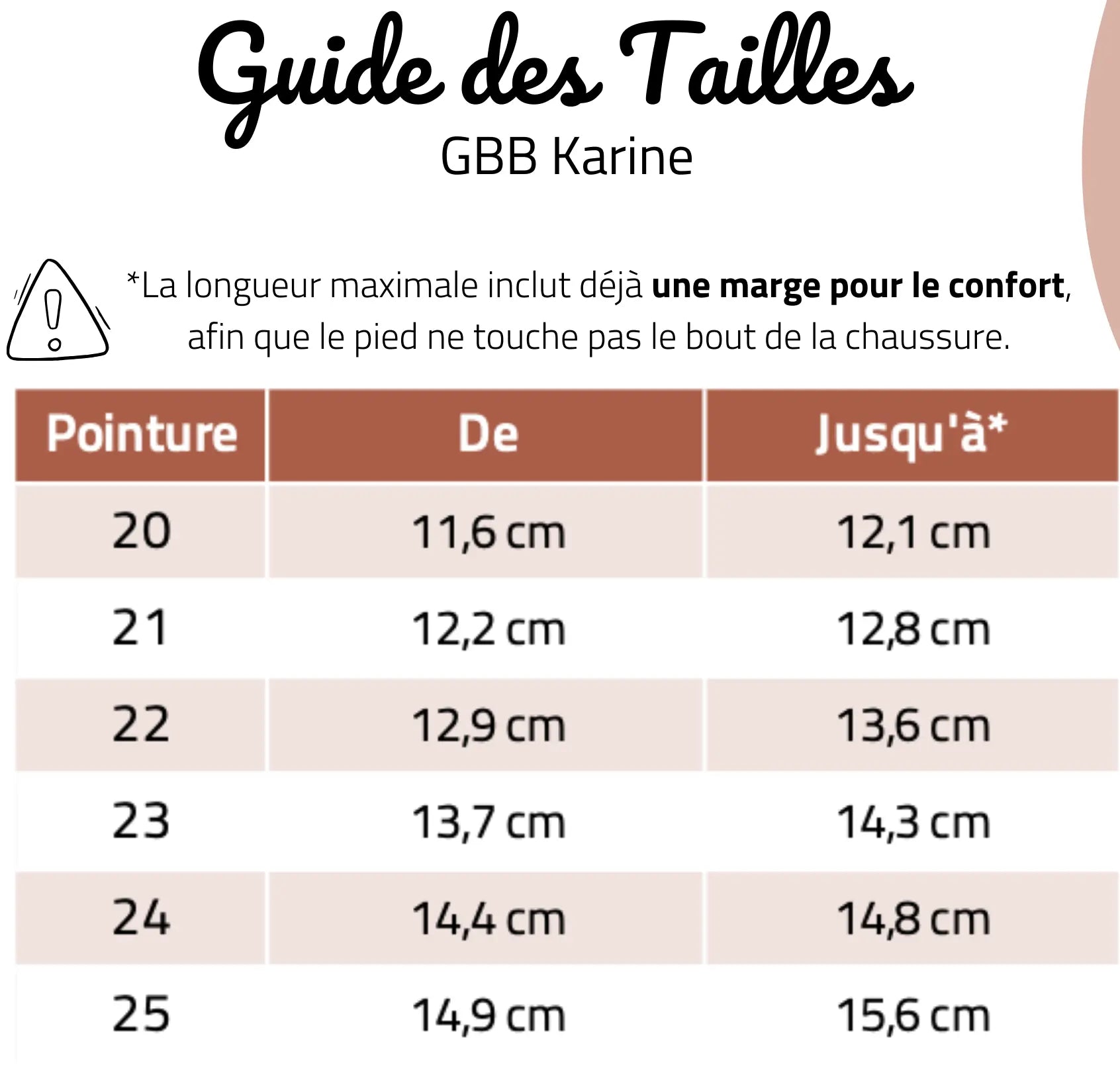 GBB Baskets Karine Twist Cognac ma petite pointure