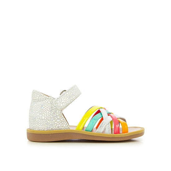 POM D'API Sandales Poppy Lux Blanc ma petite pointure