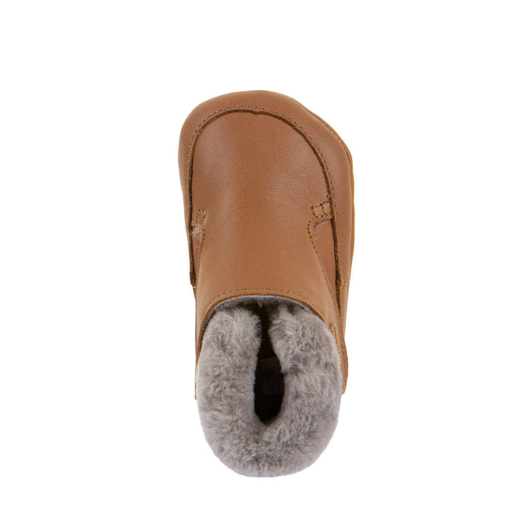 FRODDO Prewalkers Barefoot Fourrés Cognac ma petite pointure