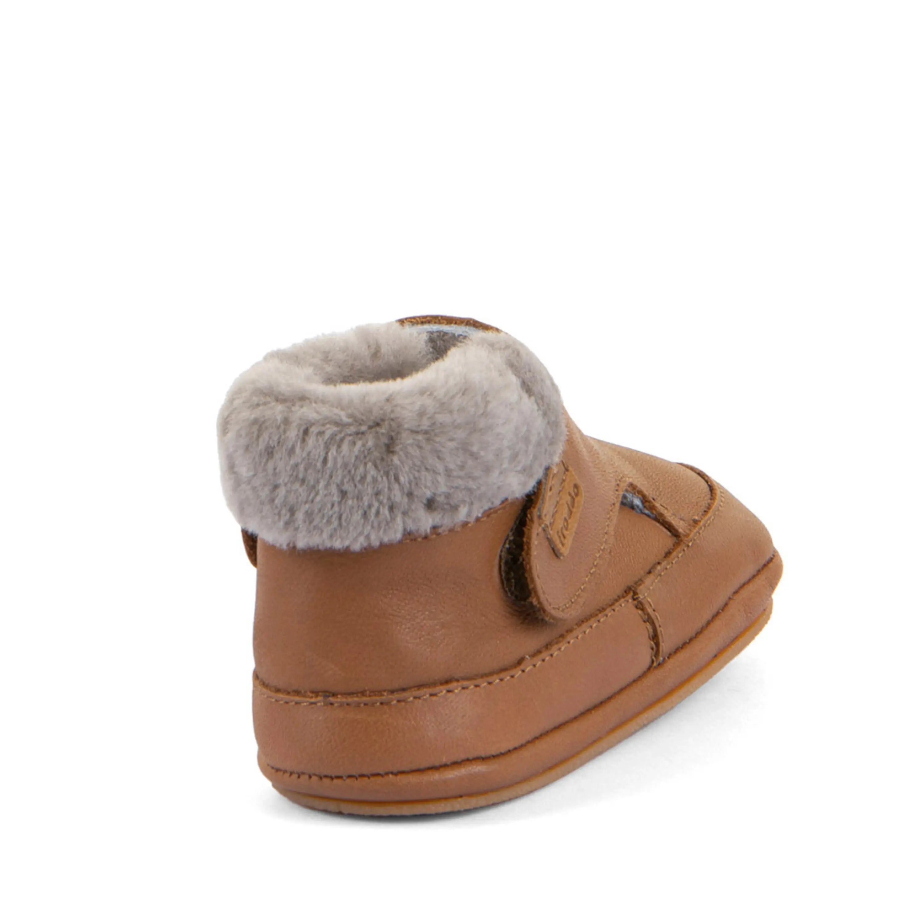FRODDO Prewalkers Barefoot Fourrés Cognac ma petite pointure