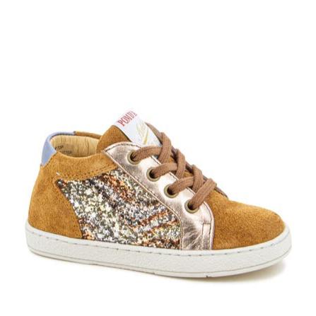 POM D'API Baskets Mousse Zip Top Caramel ma petite pointure