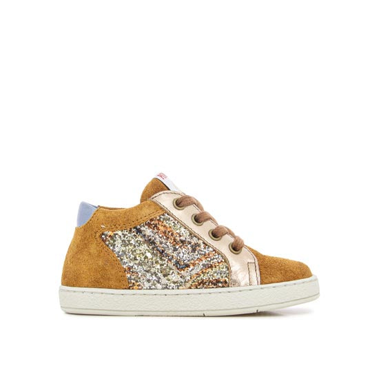 POM D'API Baskets Mousse Zip Top Caramel ma petite pointure