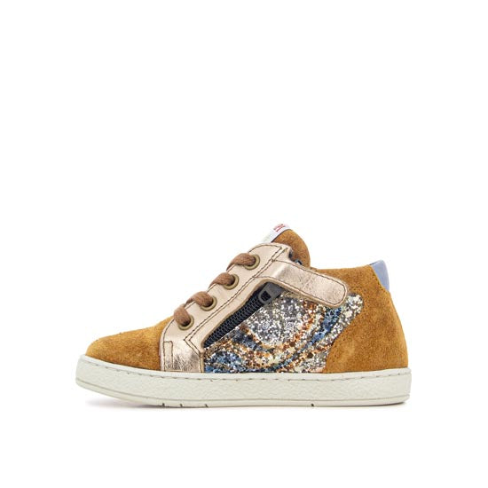 POM D'API Baskets Mousse Zip Top Caramel ma petite pointure