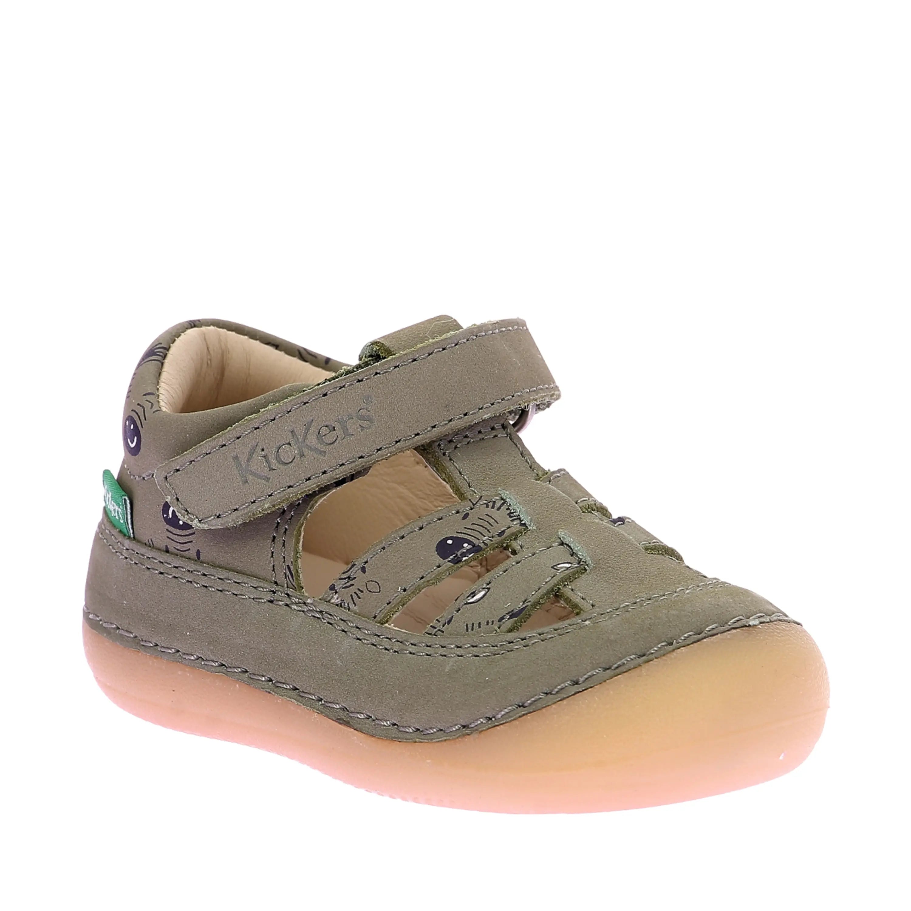 KICKERS Salomés Kick Sushyk Kaki Imprime Zebre ma petite pointure