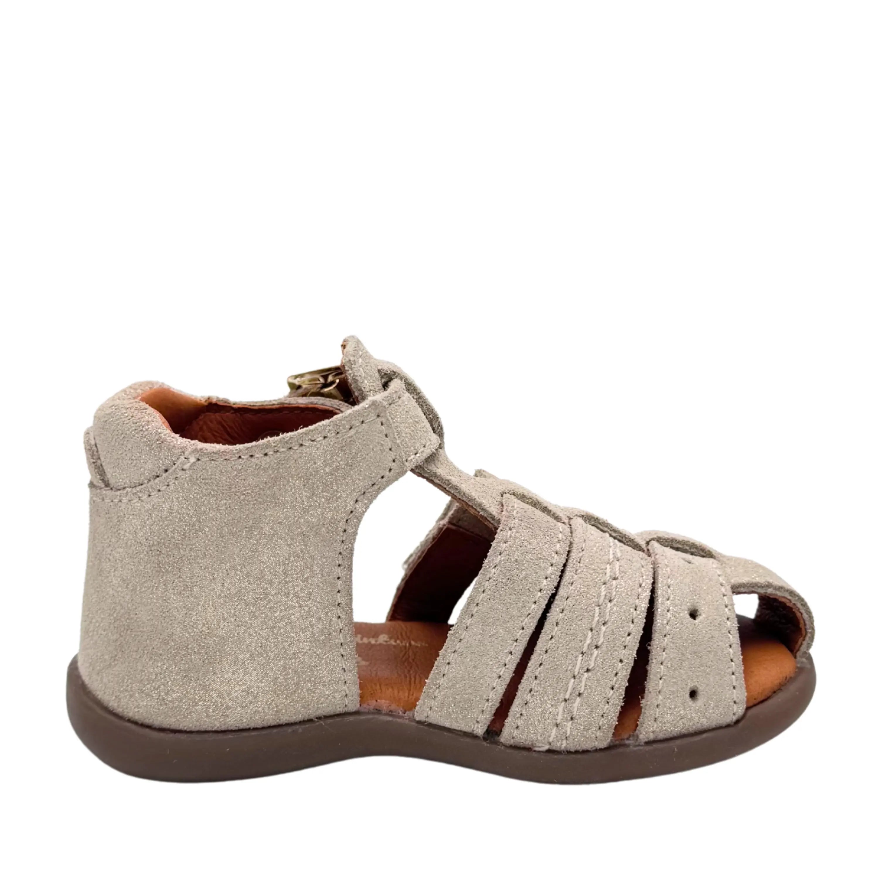 GBB Sandales Carigo Beige Or ma petite pointure