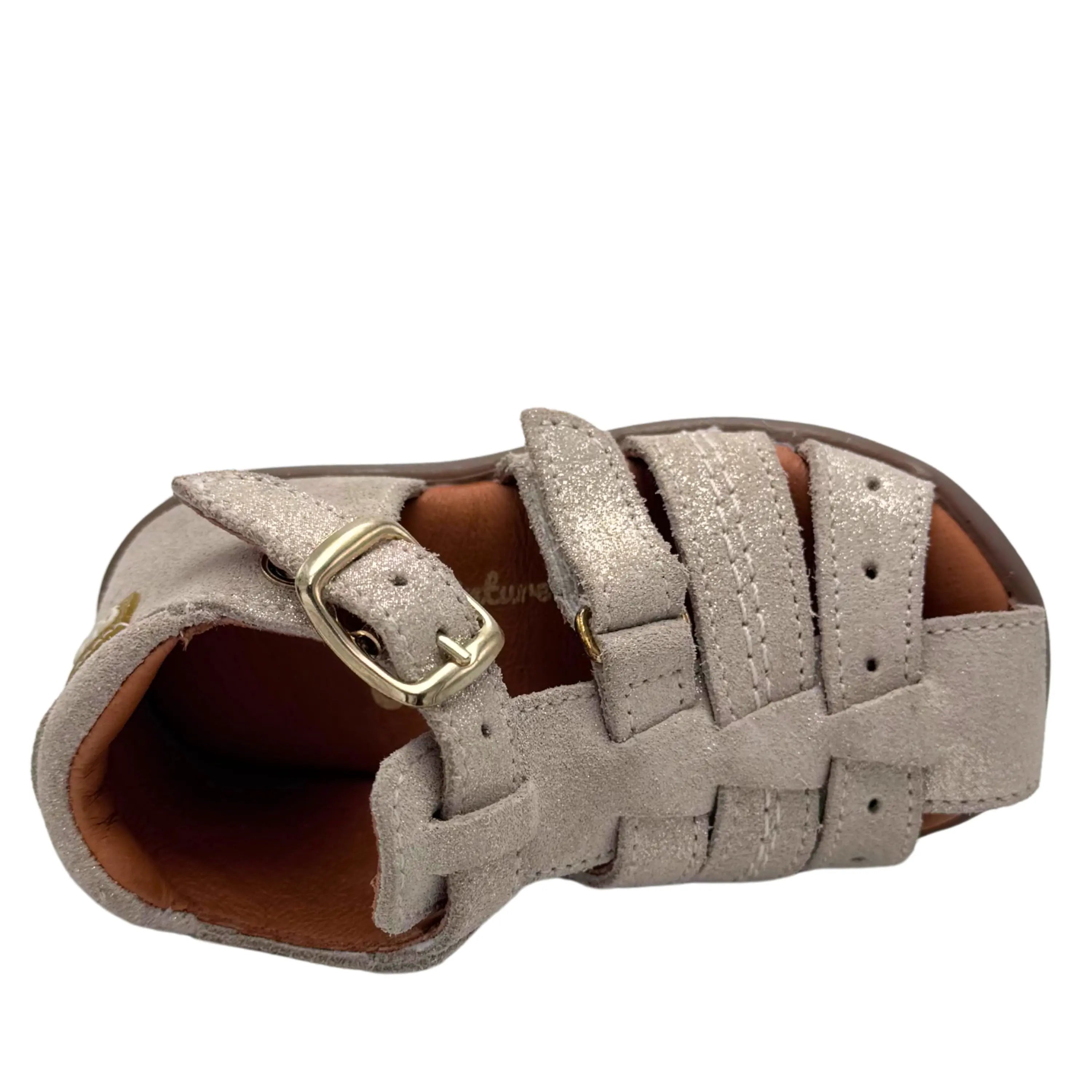 GBB Sandales Carigo Beige Or ma petite pointure