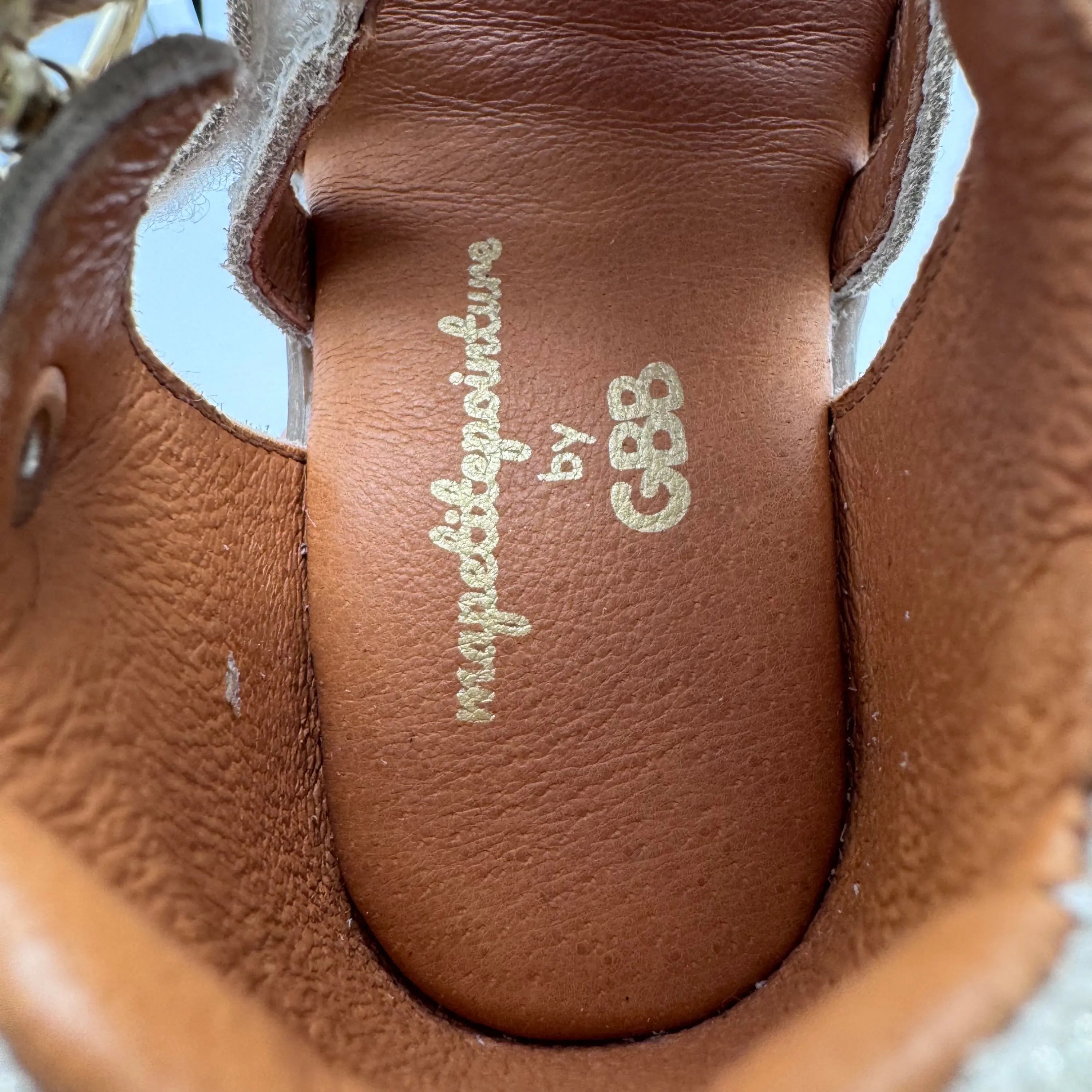 GBB Sandales Jinette Camel ma petite pointure