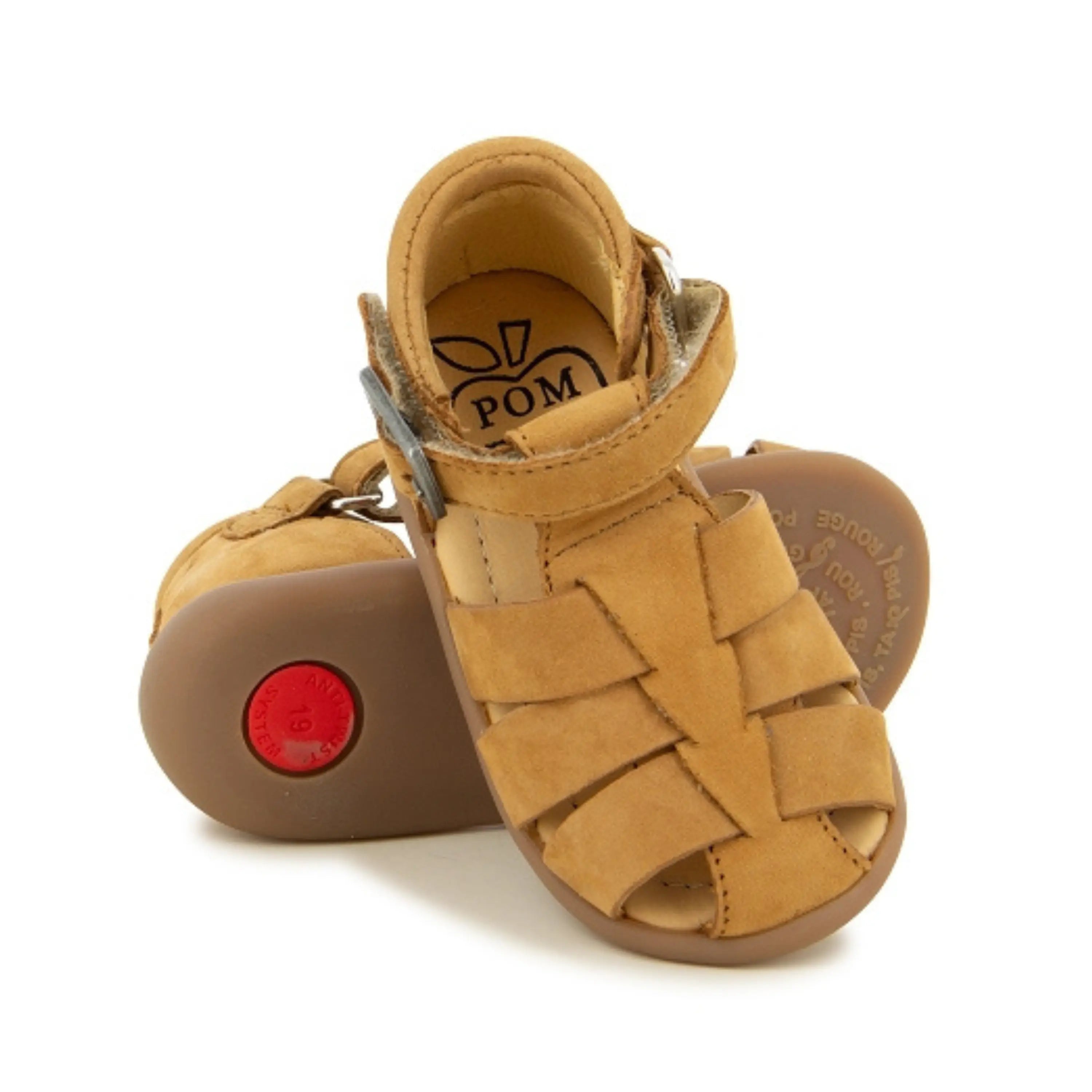 POM D'API Sandales Stand Up Papy Camel ma petite pointure