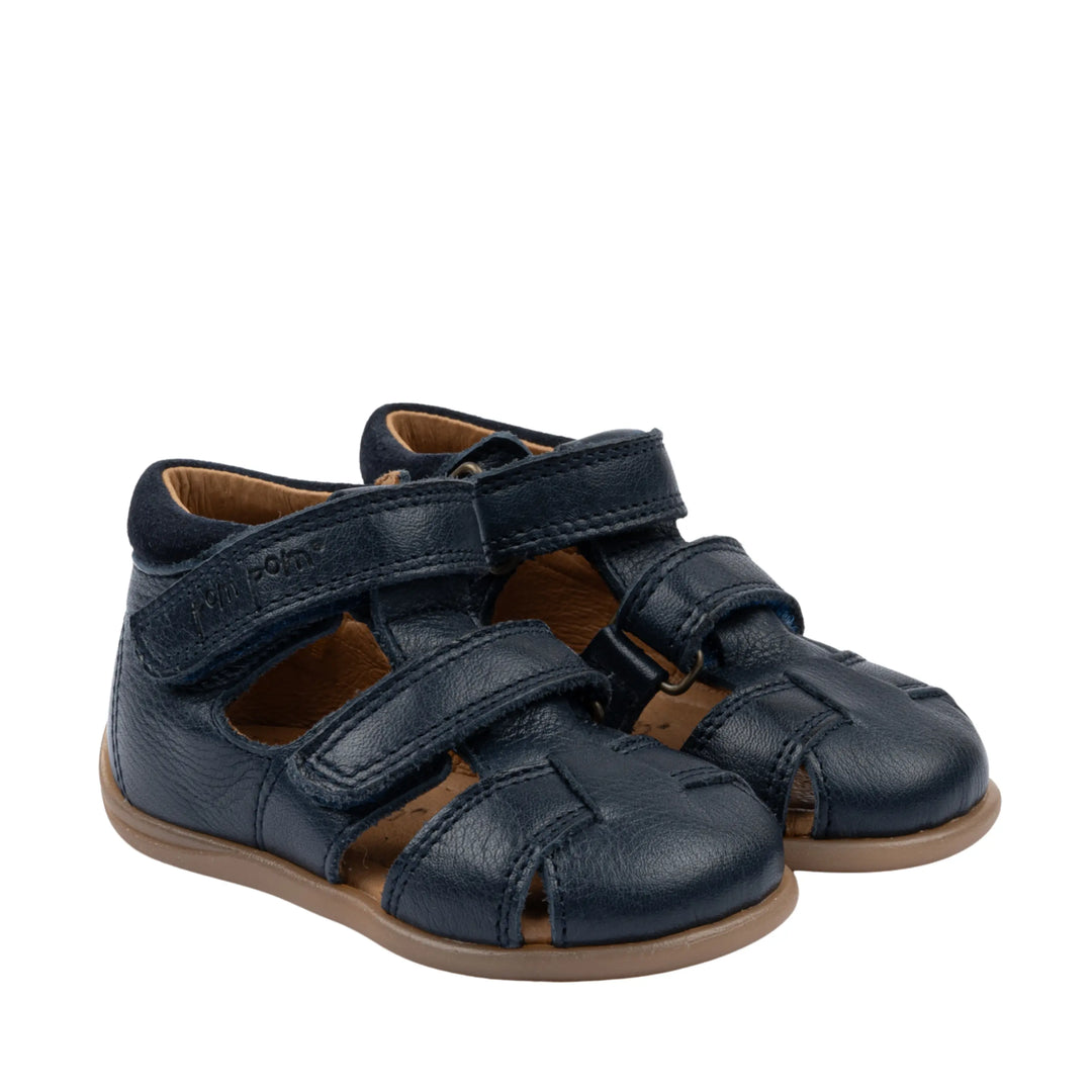 POM POM Sandales Starters Two Velcro Navy ma petite pointure