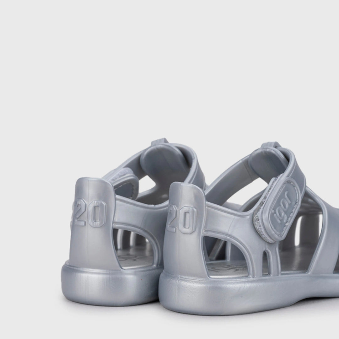IGOR Sandales de Plage Tobby Metal Plata ma petite pointure