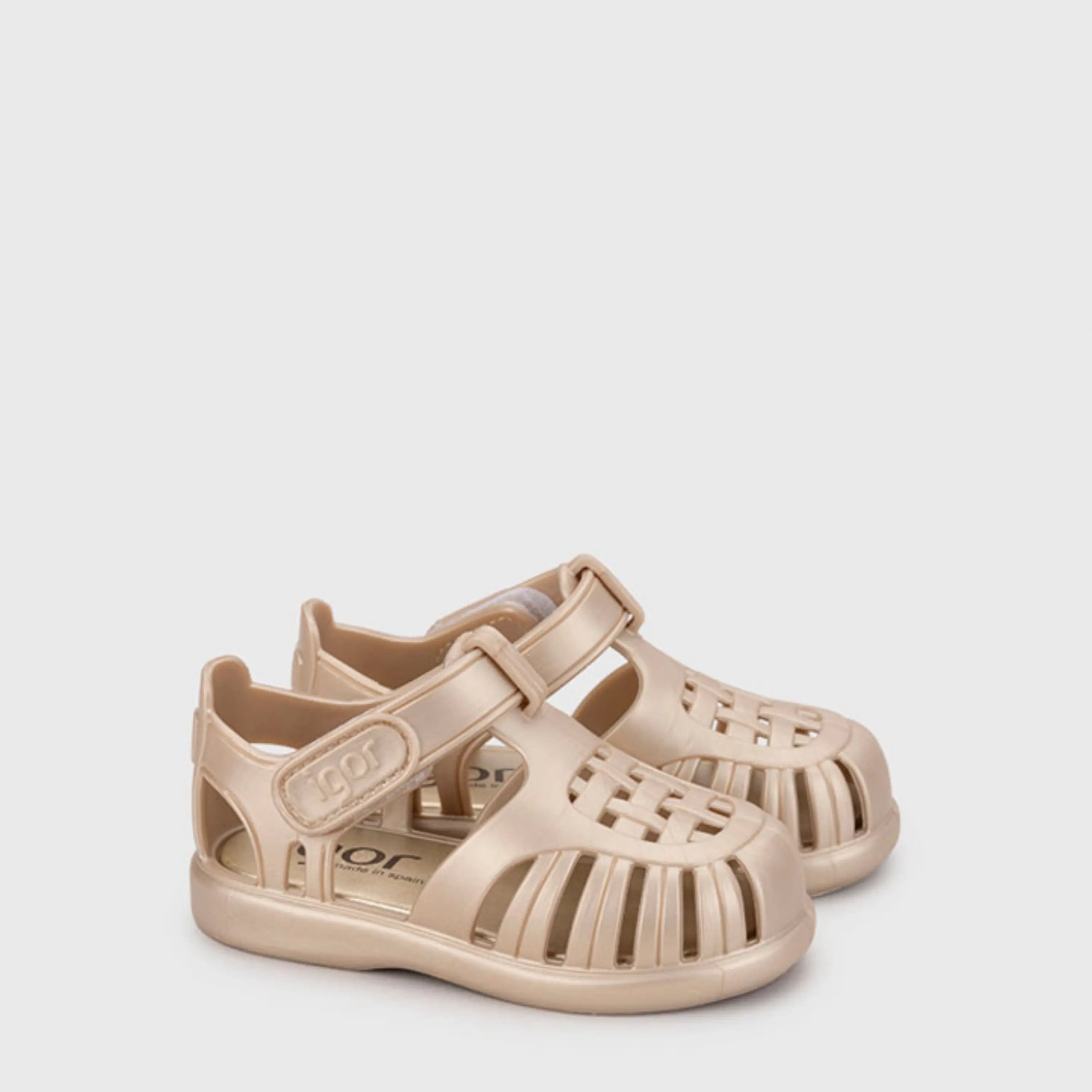 IGOR Sandales de Plage Tobby Solid Metal Platino ma petite pointure