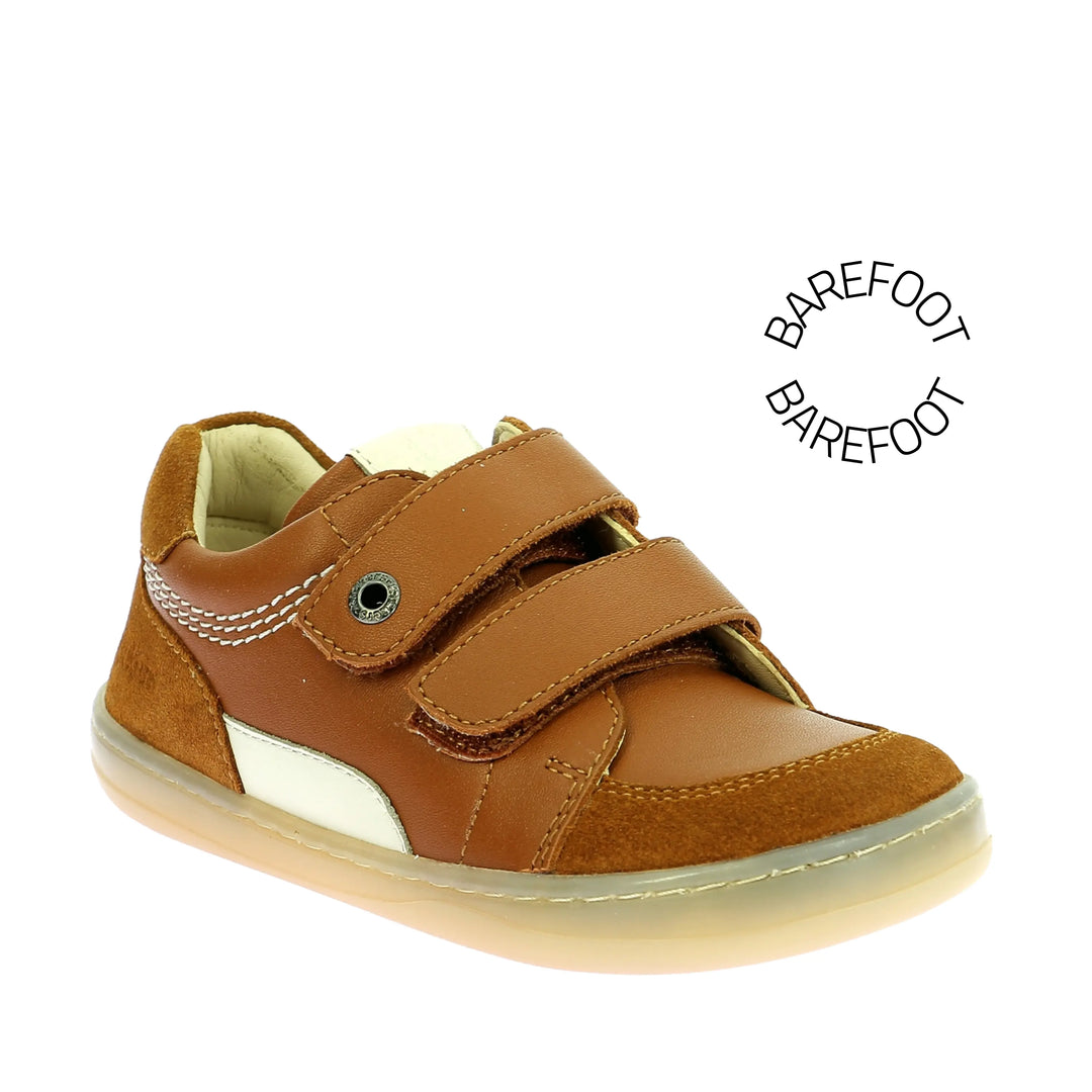 KICKERS Sneackers Barefoot Kickboost 2 Camel ma petite pointure