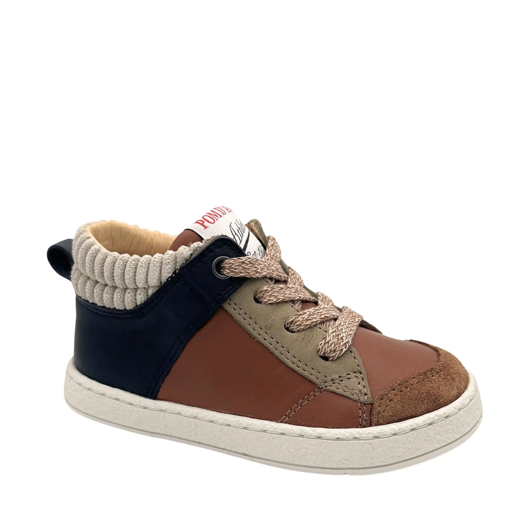POM D'API Baskets Mousse Zip Trek Dk Camel Jeans ma petite pointure