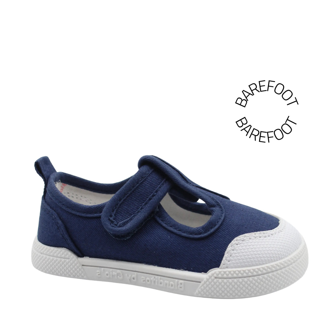 BLANDITOS Baskets en toile Barefoot Guinda Navy ma petite pointure