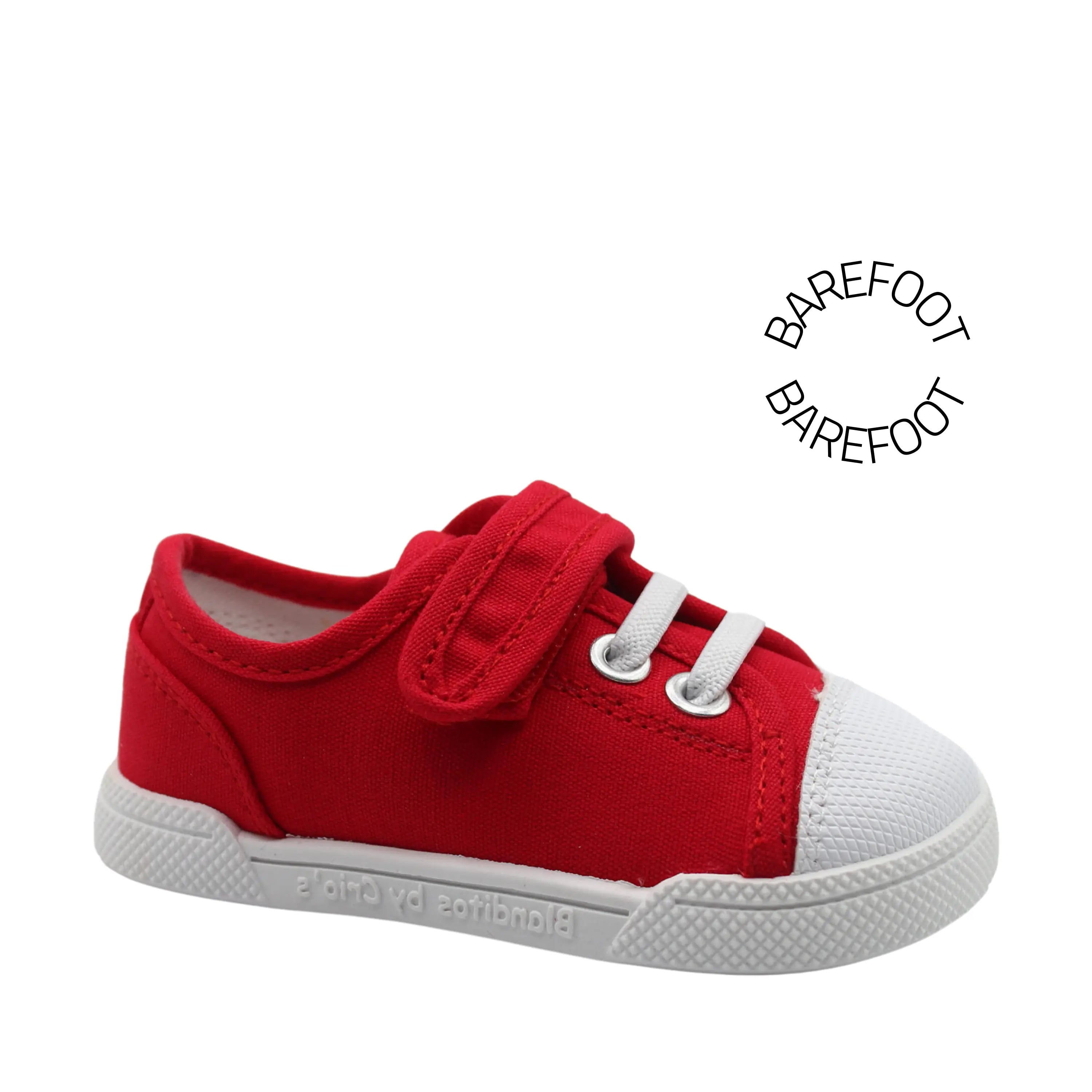 BLANDITOS Baskets en toile Barefoot Sandia Rojo ma petite pointure
