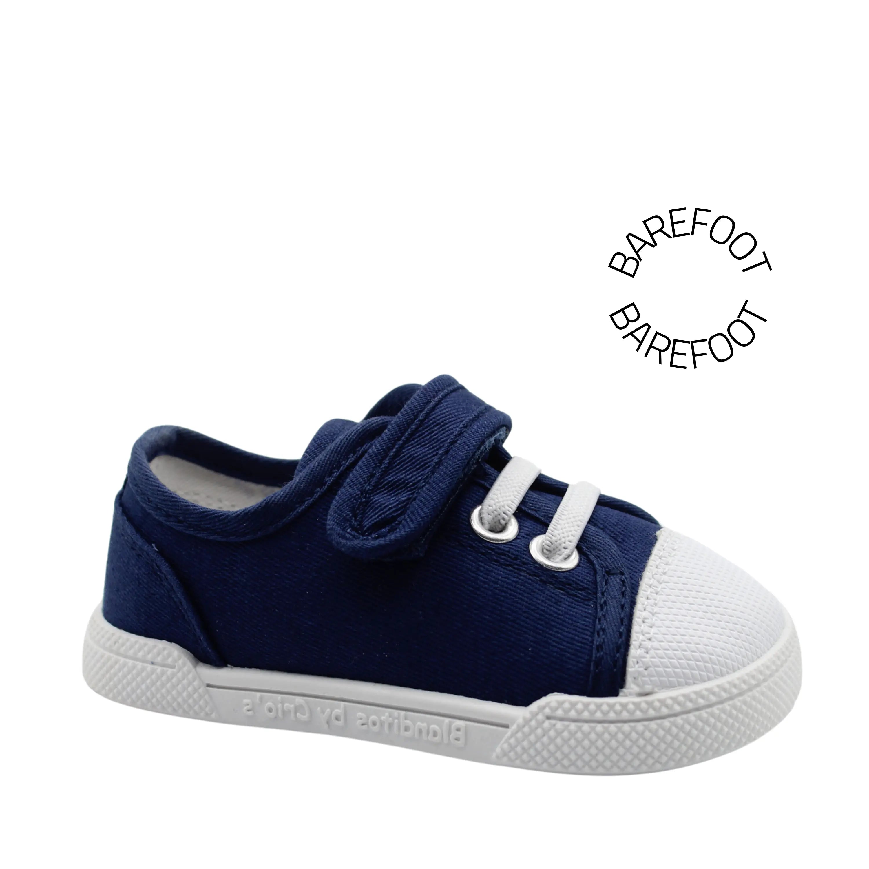 BLANDITOS Baskets en toile Barefoot Sandia Navy ma petite pointure