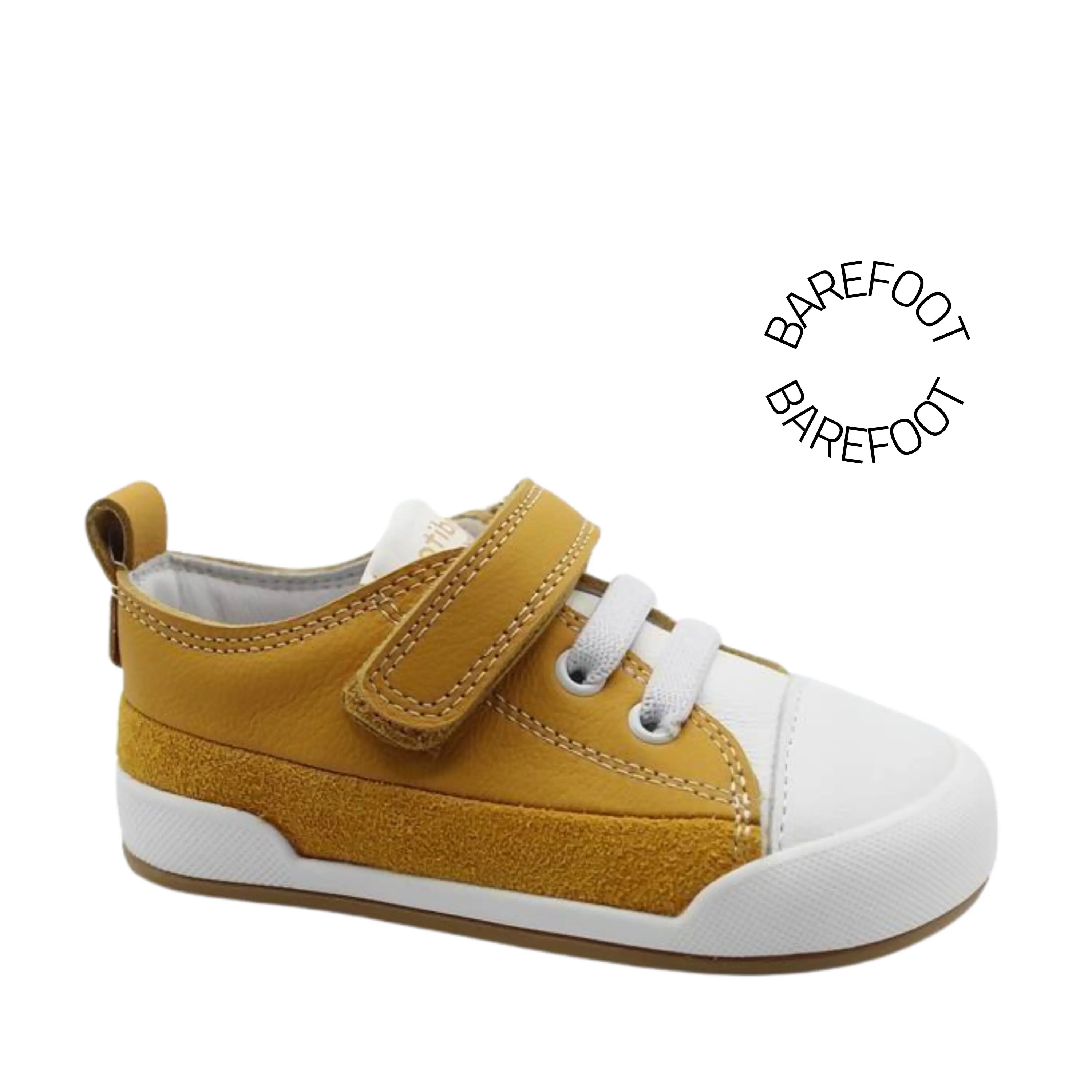 BLANDITOS Baskets Barefoot Galeon Ocre ma petite pointure