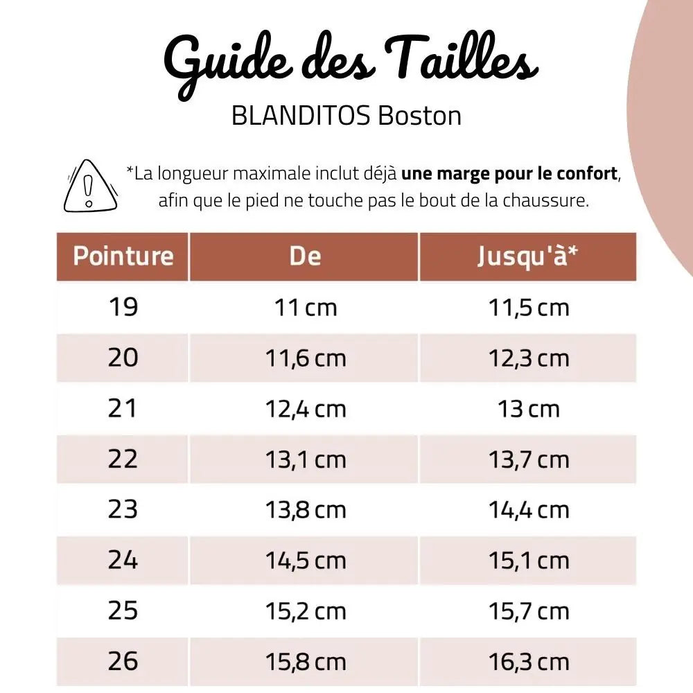BLANDITOS Baskets Barefoot Boston Marino ma petite pointure