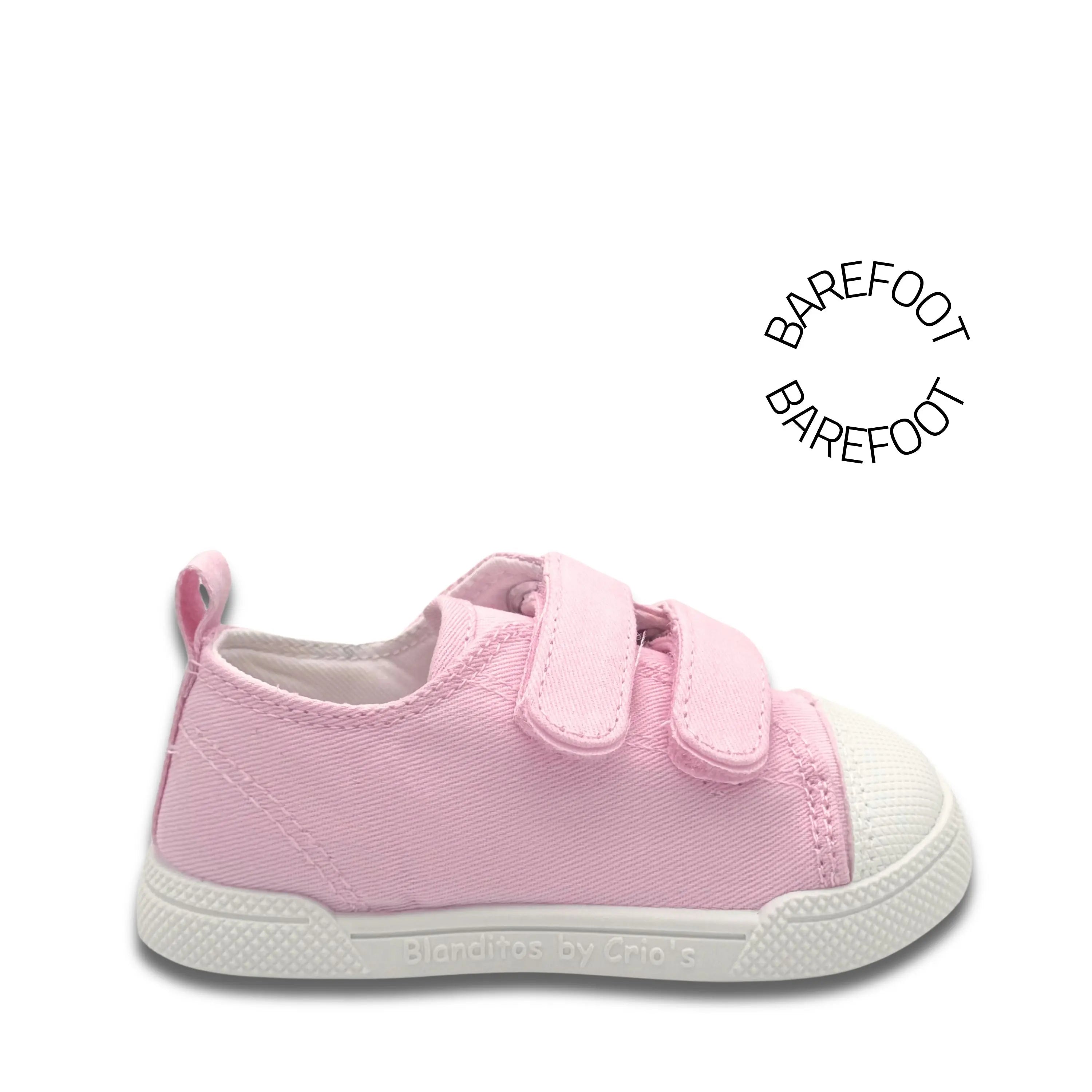 BLANDITOS Baskets en toile Barefoot Melon Baby ma petite pointure