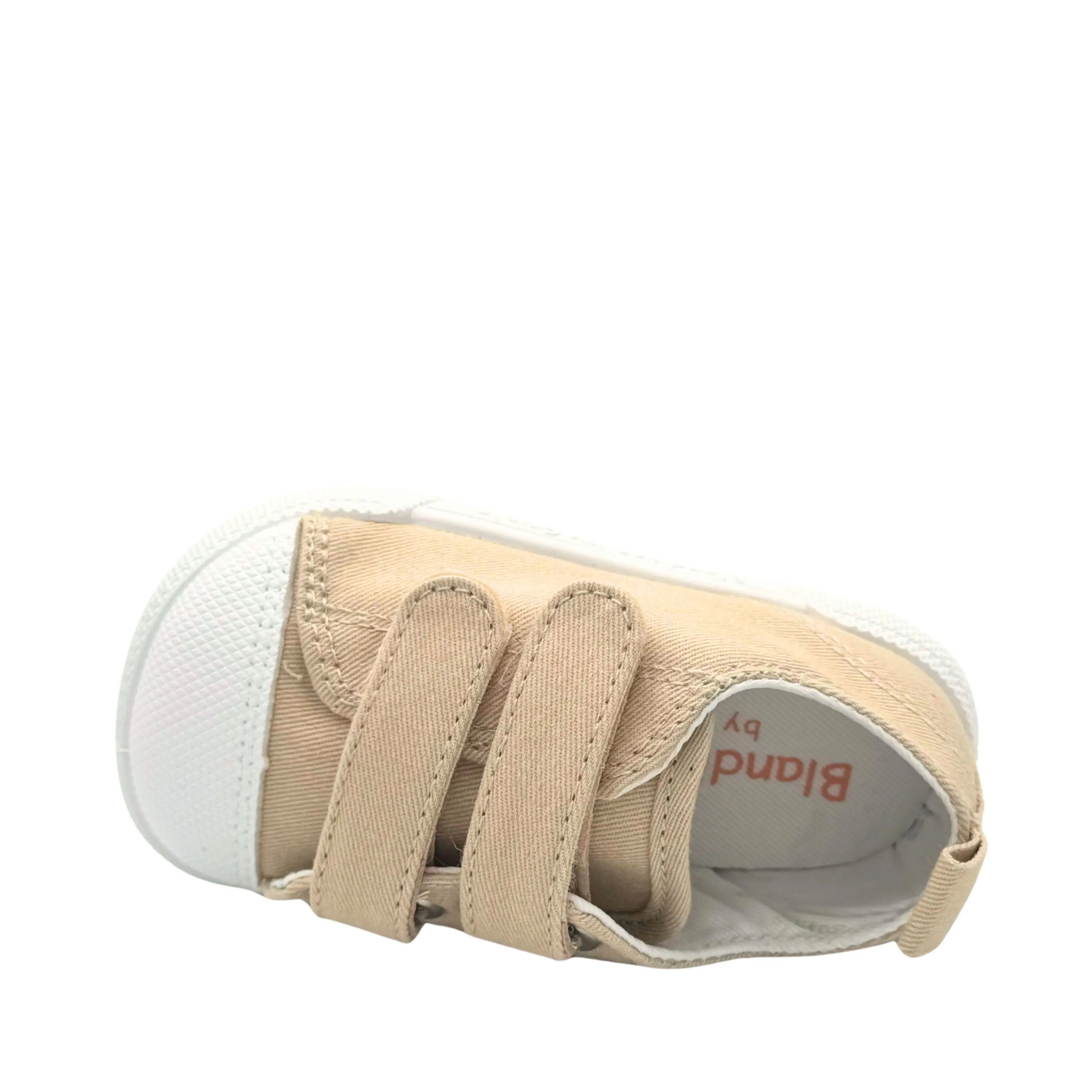 BLANDITOS Baskets en toile Barefoot Melon Beige ma petite pointure