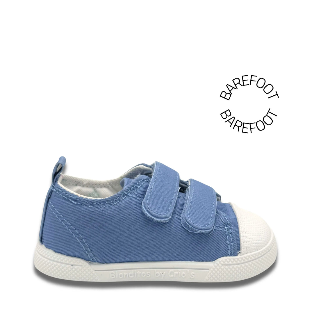 BLANDITOS Baskets en toile Barefoot Melon Blue ma petite pointure