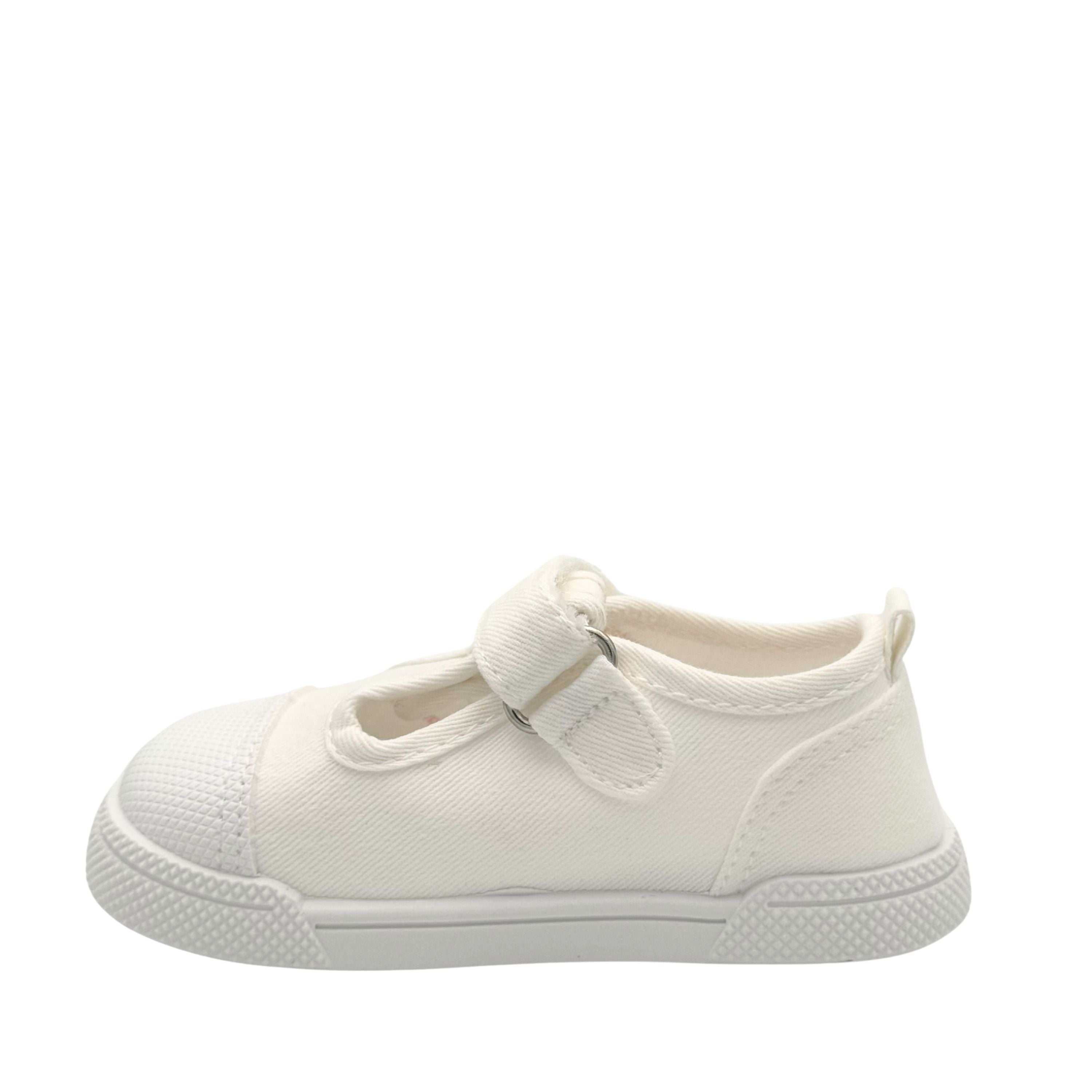 BLANDITOS Baskets en toile Barefoot Pomelo Blanco ma petite pointure