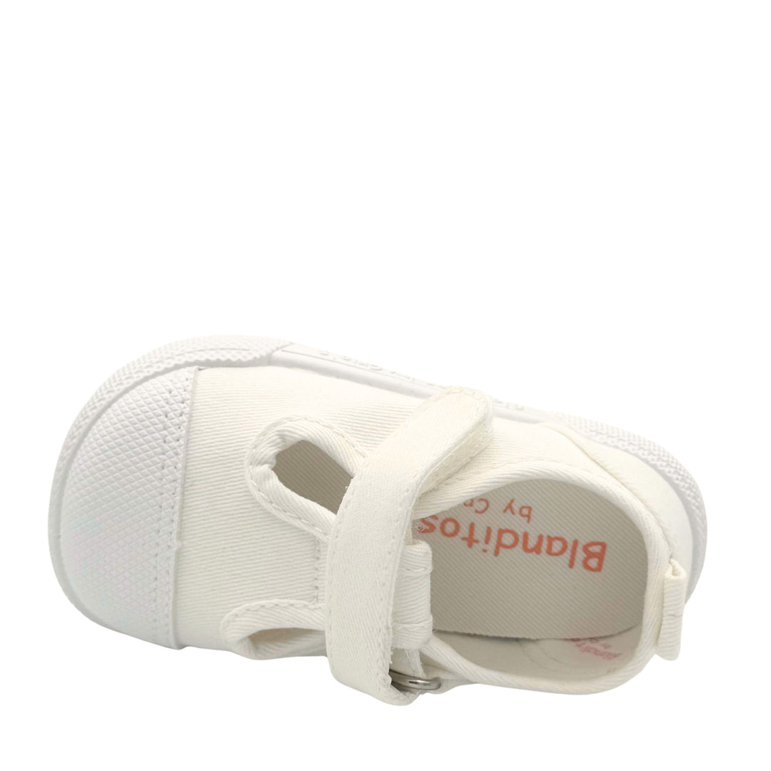 BLANDITOS Baskets en toile Barefoot Pomelo Blanco ma petite pointure