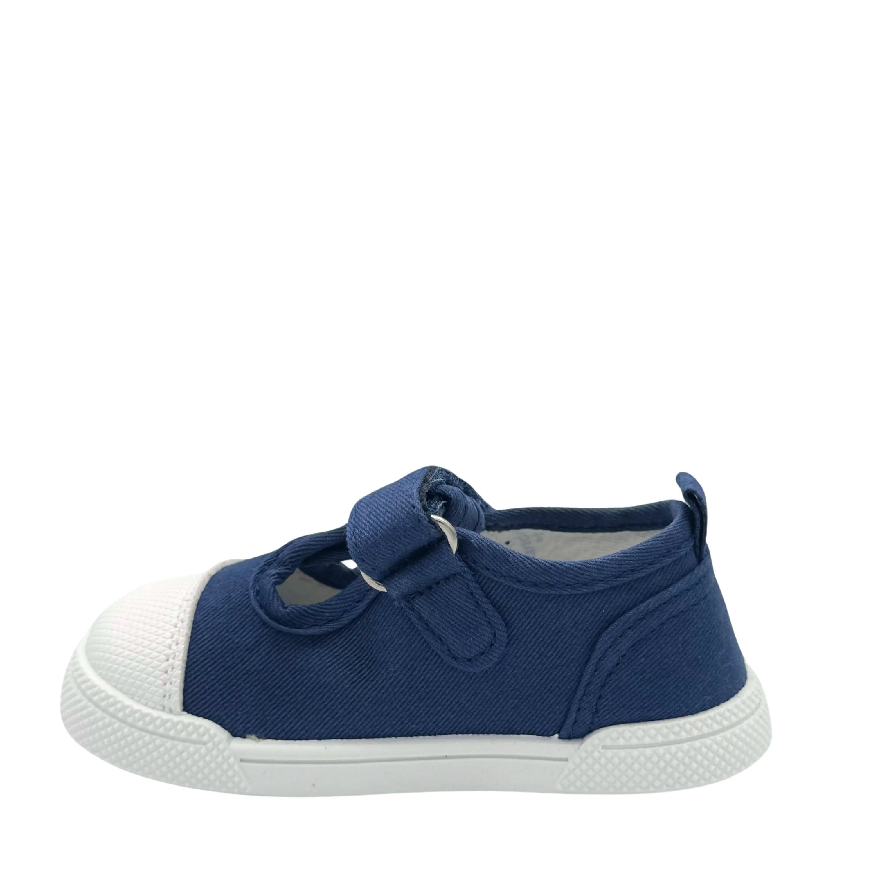 BLANDITOS Baskets en toile Barefoot Pomelo Navy ma petite pointure