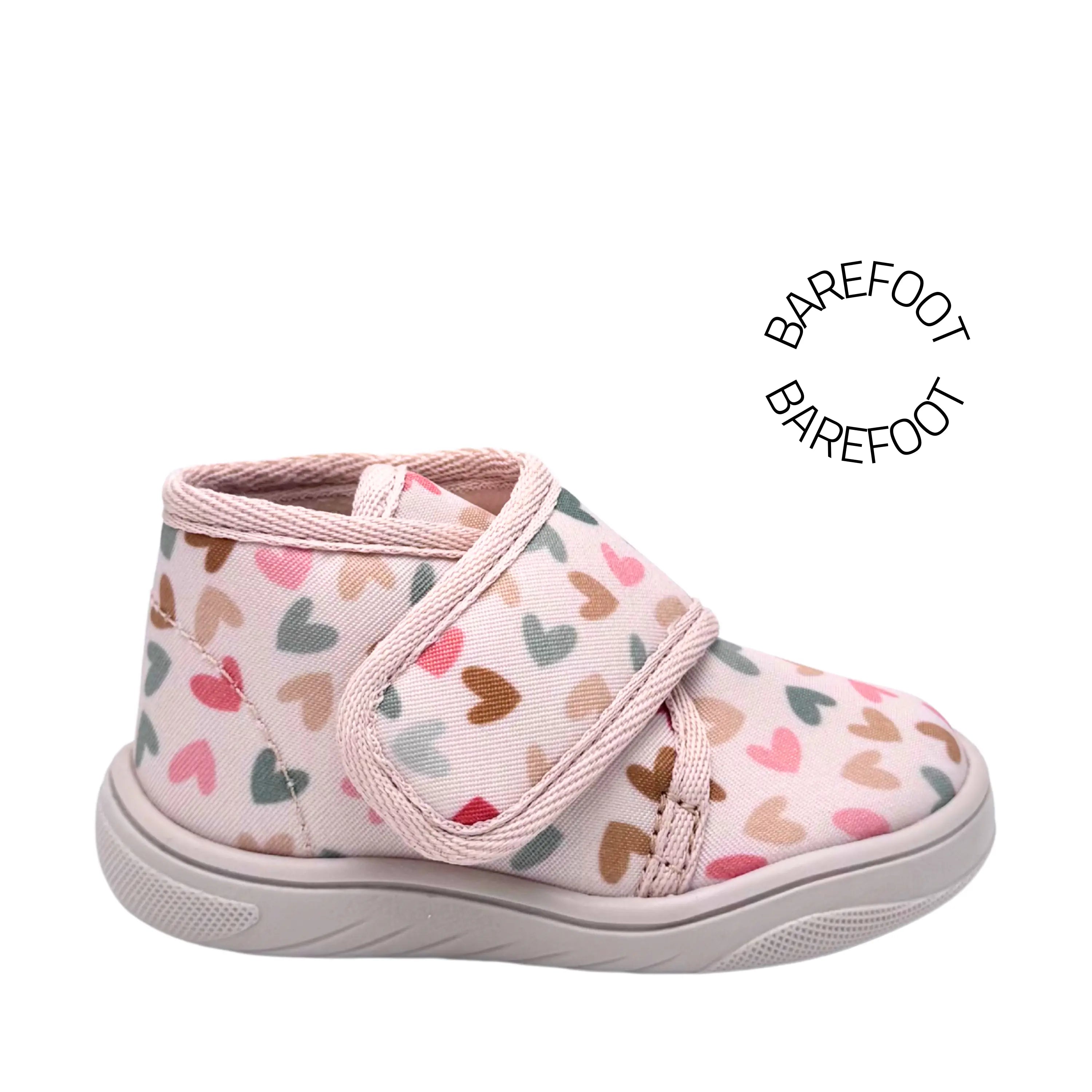 BELLAMY Chaussons Barefoot Pile Coeurs ma petite pointure