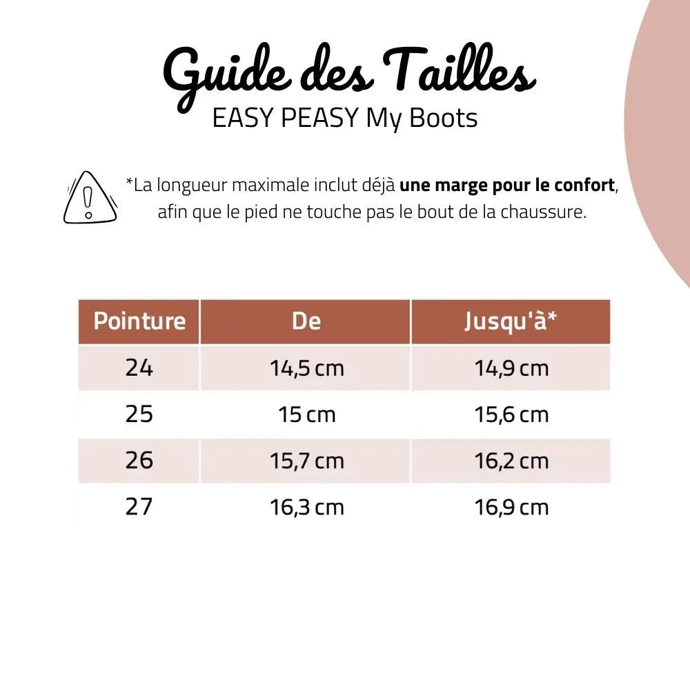 EASY PEASY Bottines Barefoot My Boots Velcro Marron ma petite pointure