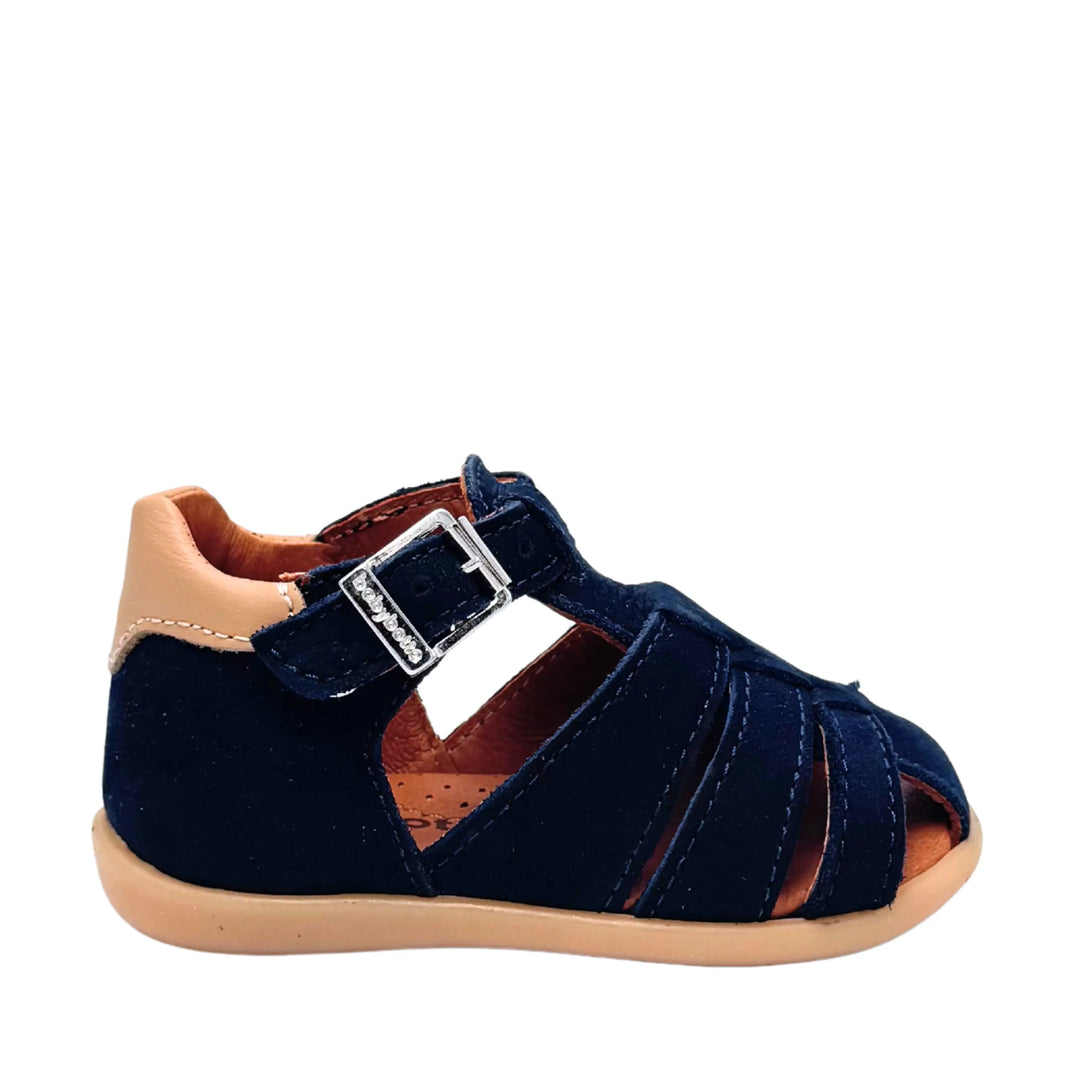 BABYBOTTE Sandales Gimmy Nubuck Bleu ma petite pointure
