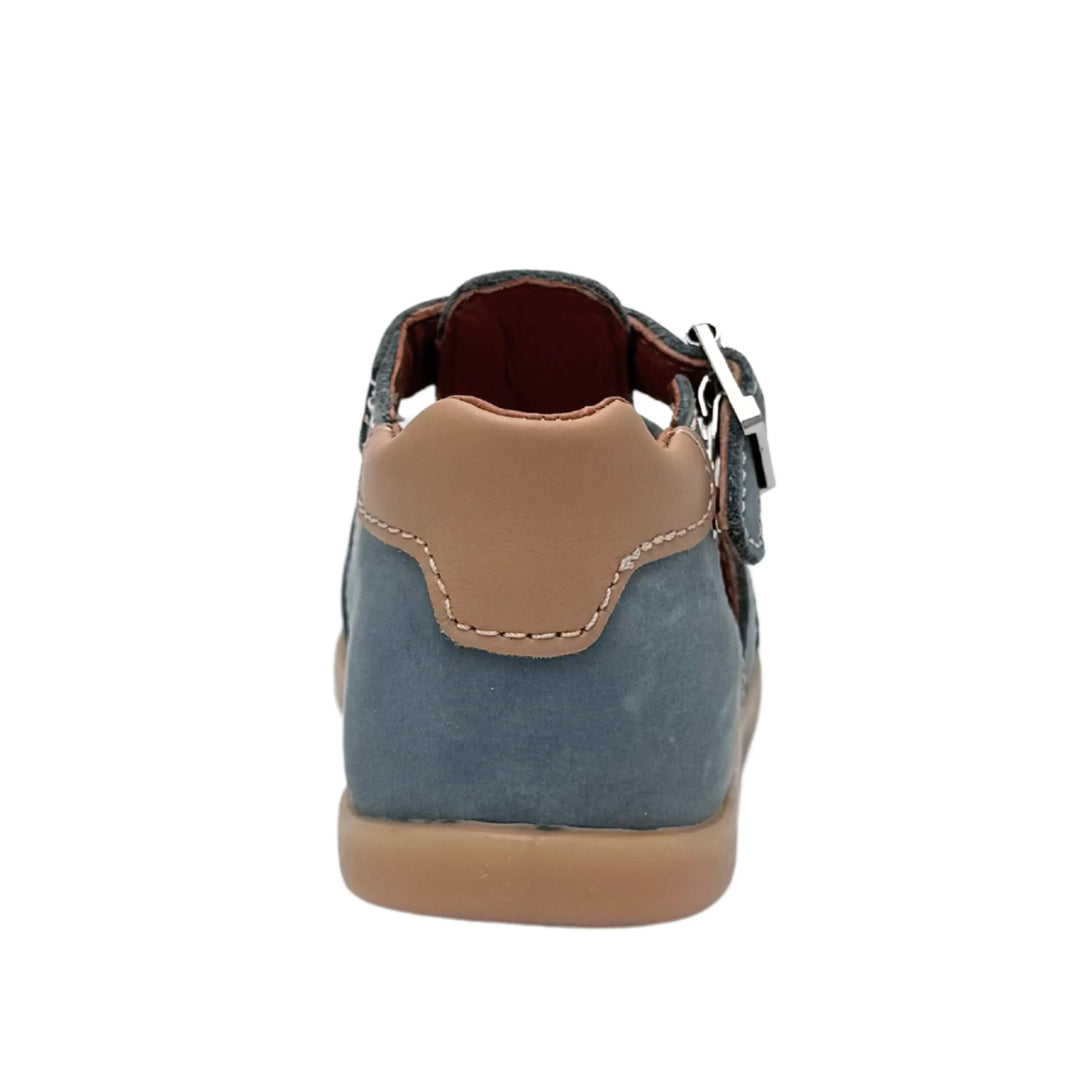 BABYBOTTE Sandales Gimmy Nubuck Bleu Clair ma petite pointure