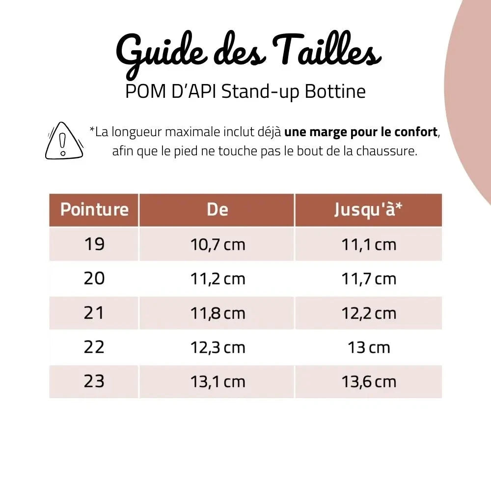 POM D'API Bottines Stand Up Glitter Multi ma petite pointure