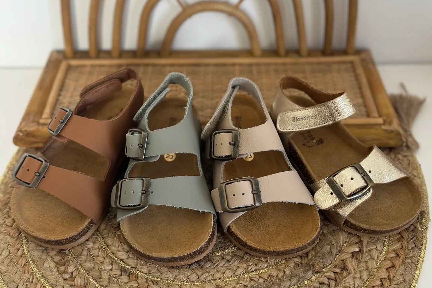 sandales ouvertes enfant barefoot murano blanditos