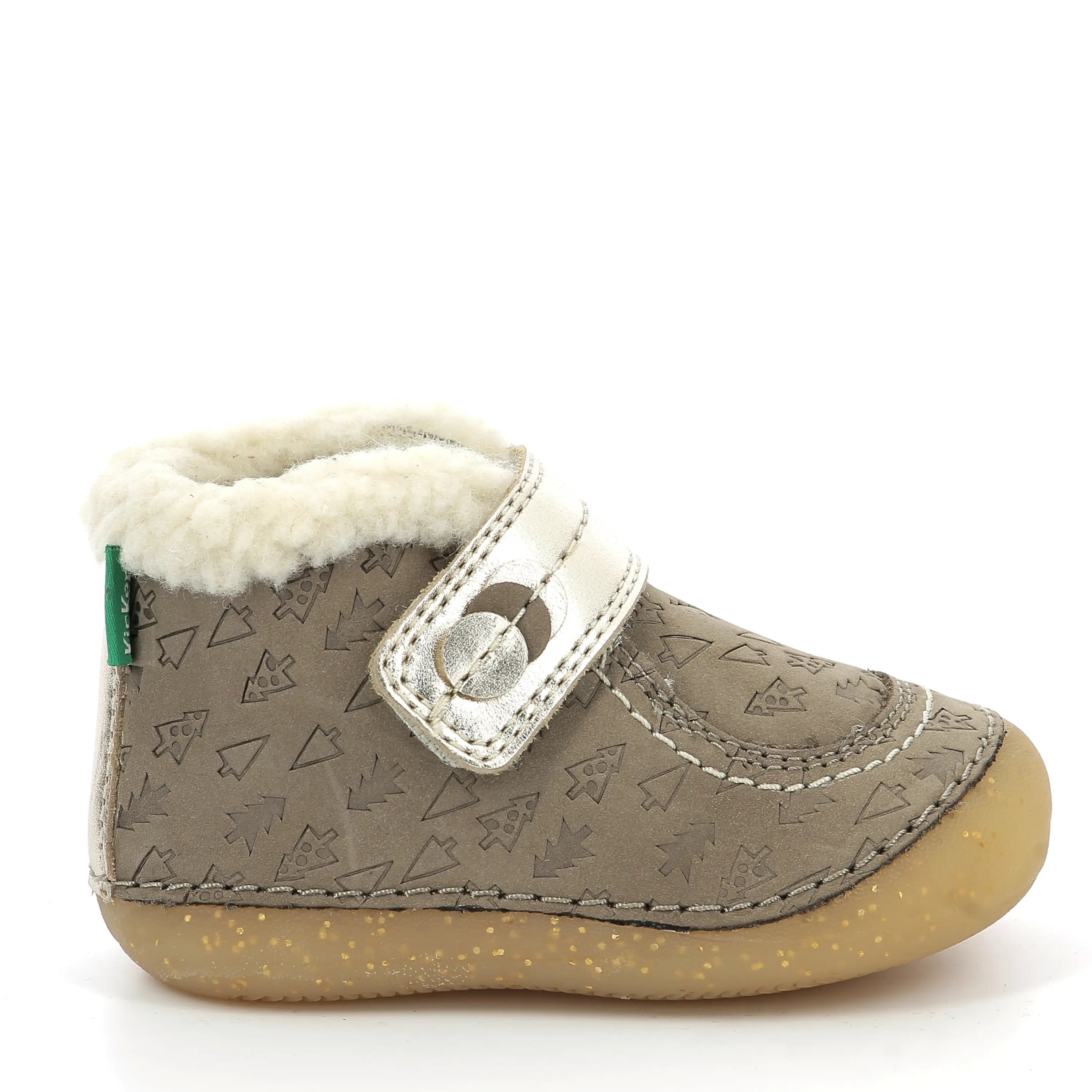 KICKERS Bottillons So Schuss Taupe ma petite pointure 