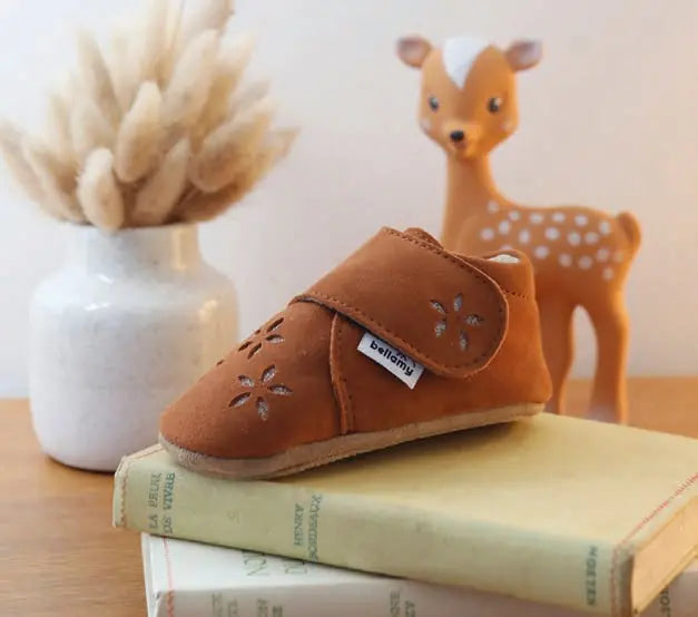 BELLAMY Chaussons Lafleur Nubuck Camel ma petite pointure 